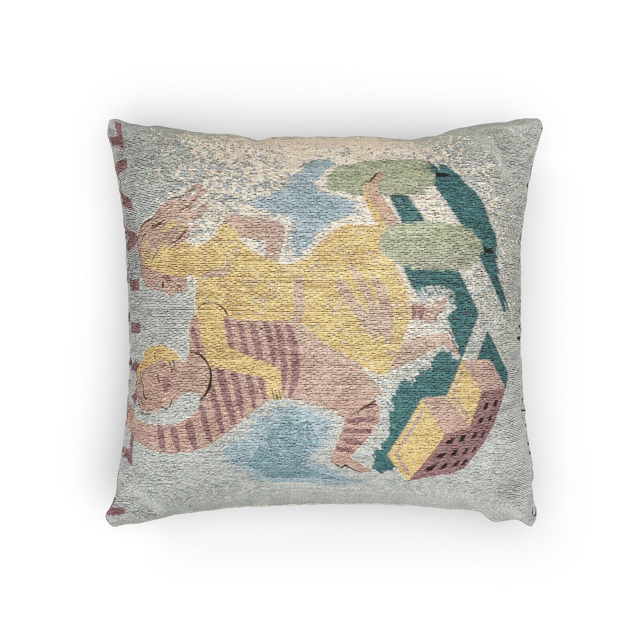 children-s-festival-wpa-federal-art-project | Woven Pillow - Image 4