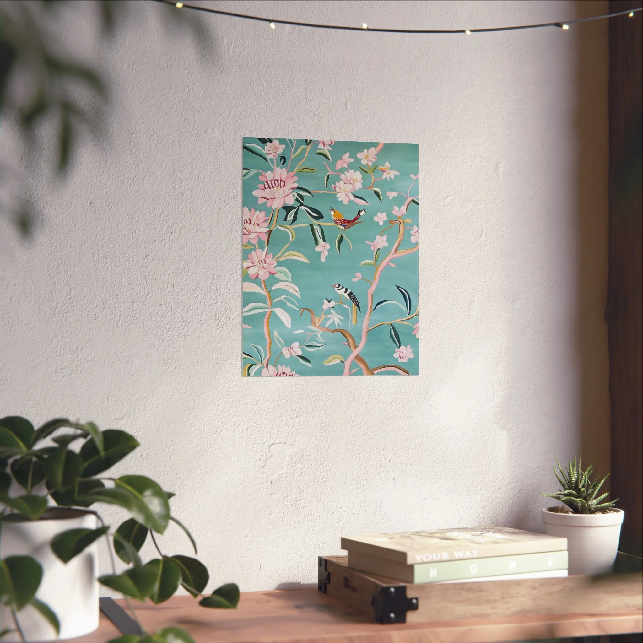 Chinoiserie Birds and Cherry Blossom Fine Art Poster - Image 24