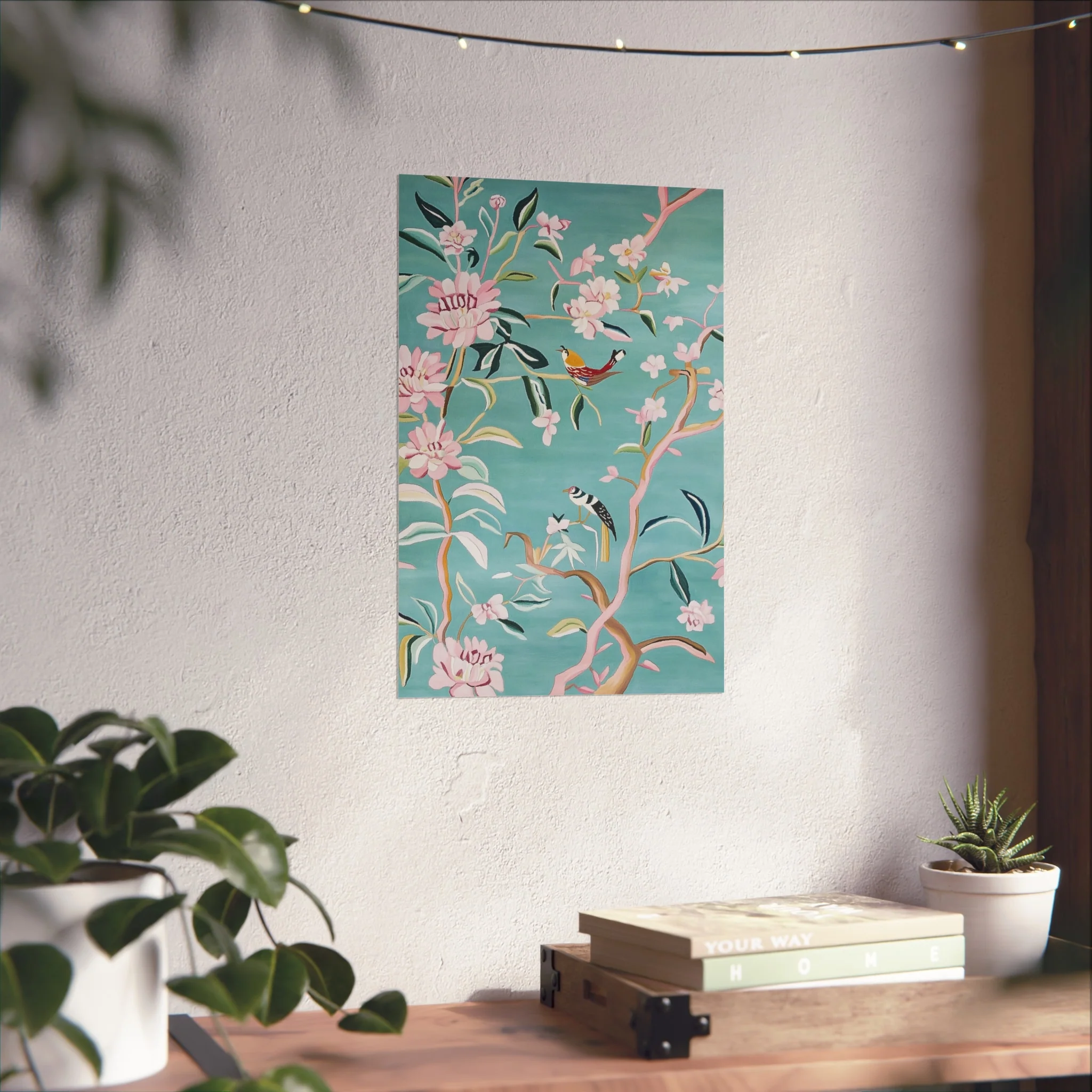 Chinoiserie Birds and Cherry Blossom Fine Art Poster - Image 30
