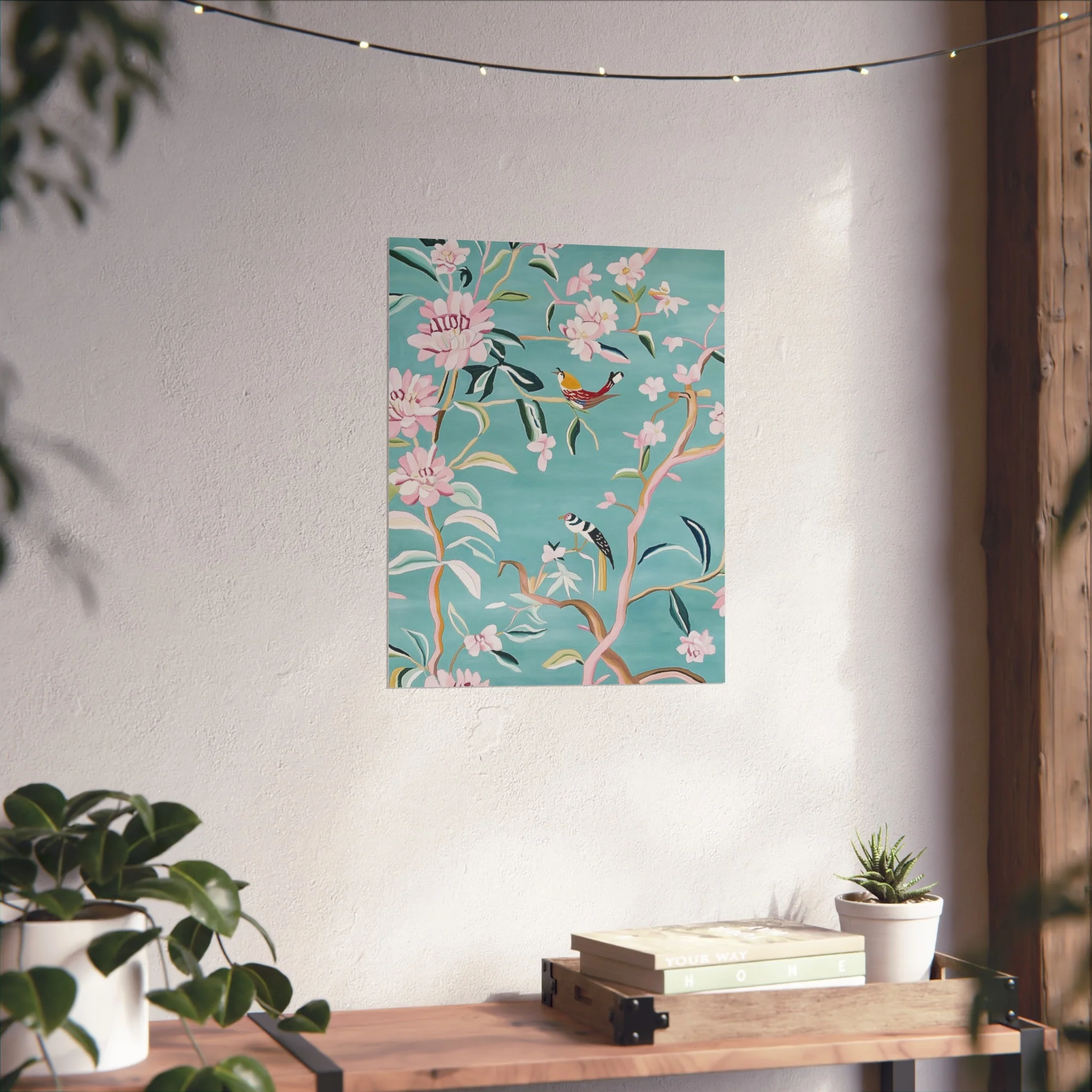 Chinoiserie Birds and Cherry Blossom Fine Art Poster - Image 32
