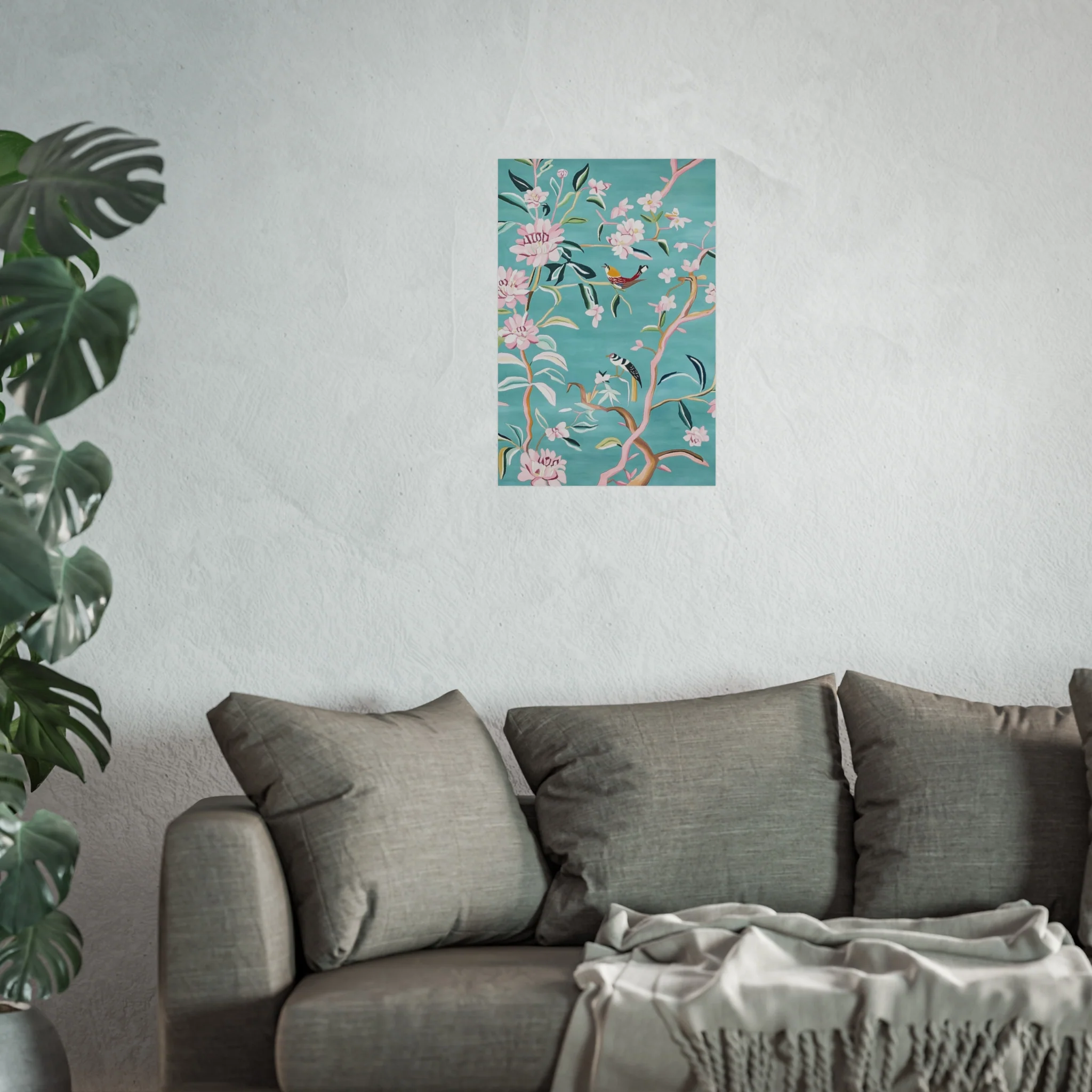 Chinoiserie Birds and Cherry Blossom Fine Art Poster - Image 33