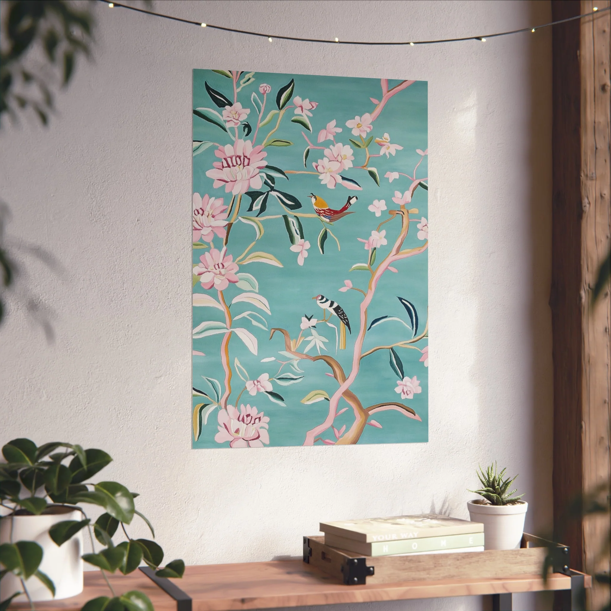 Chinoiserie Birds and Cherry Blossom Fine Art Poster - Image 38