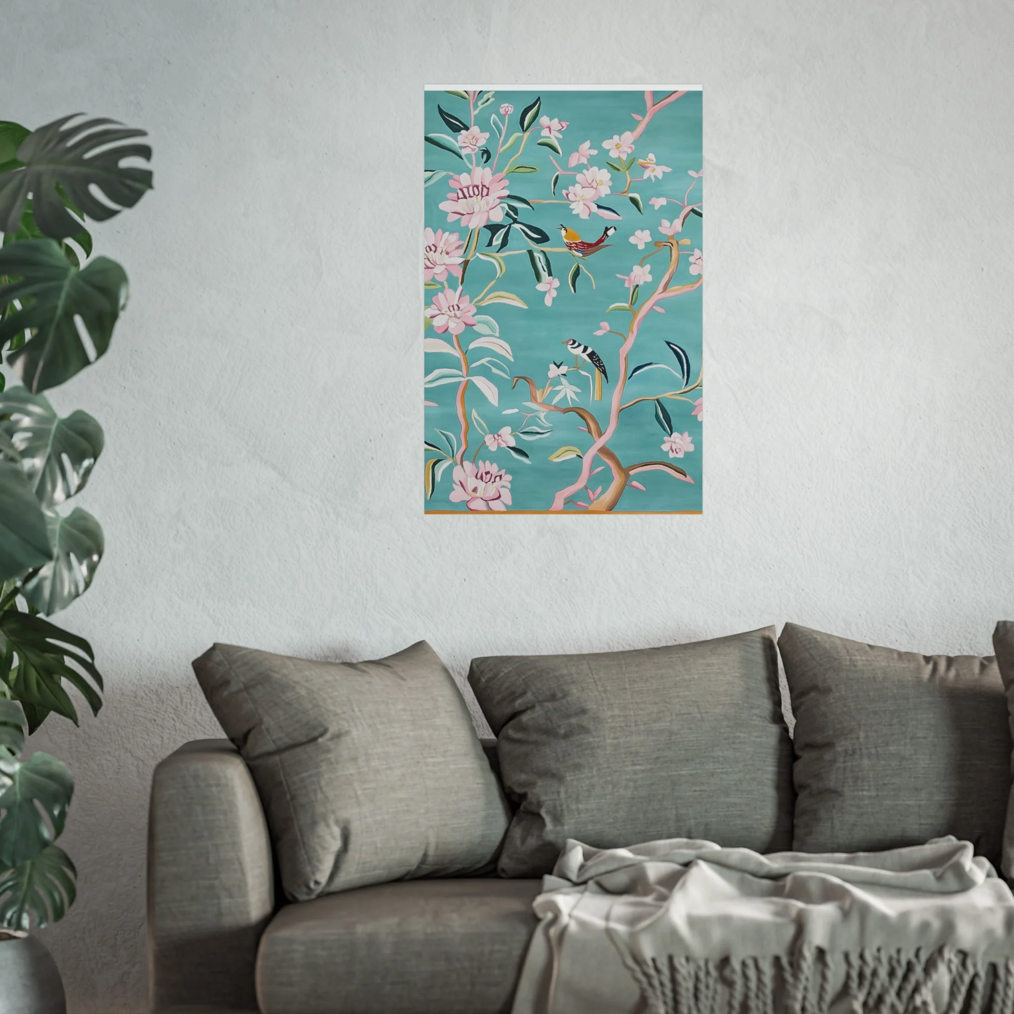 Chinoiserie Birds and Cherry Blossom Fine Art Poster - Image 39