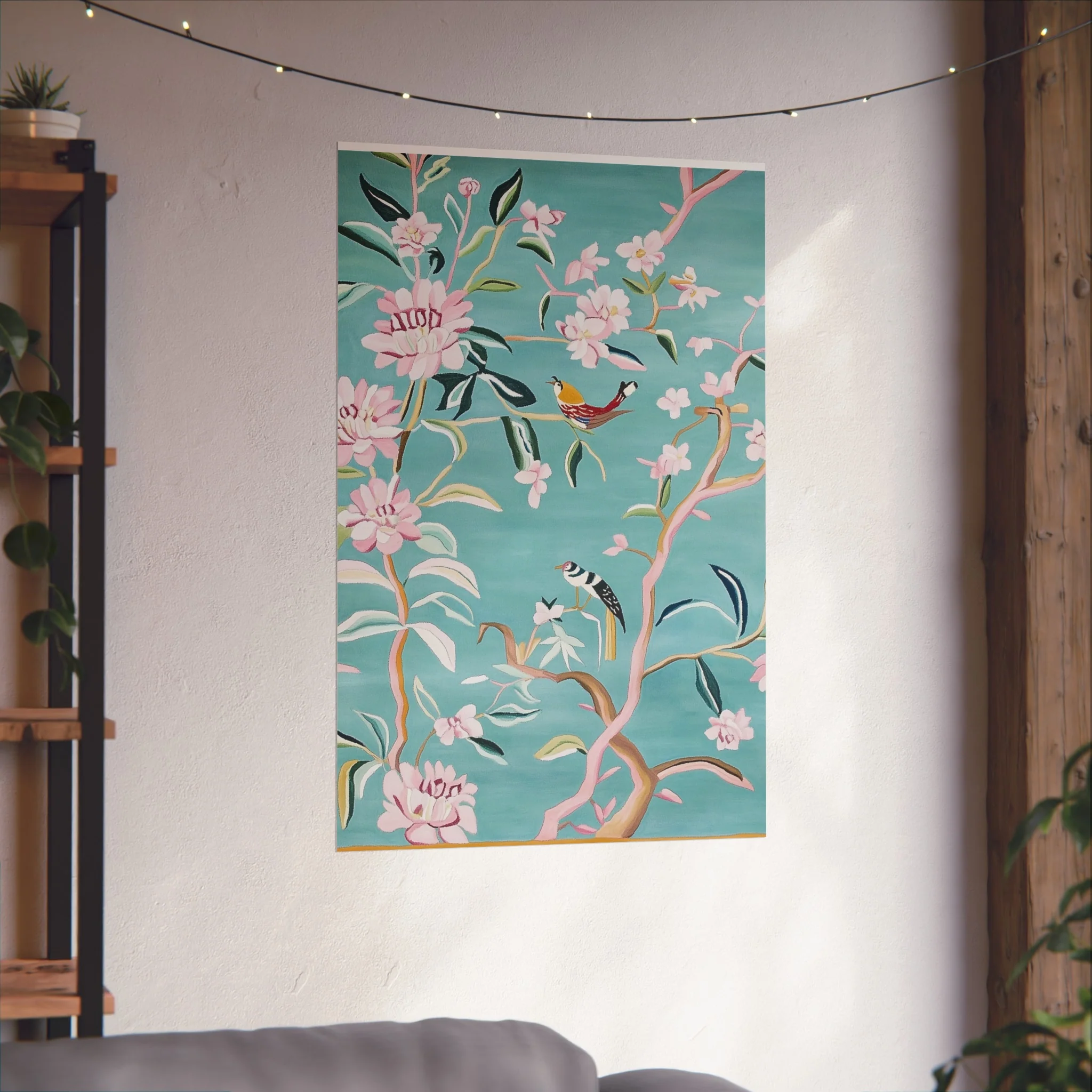 Chinoiserie Birds and Cherry Blossom Fine Art Poster - Image 46