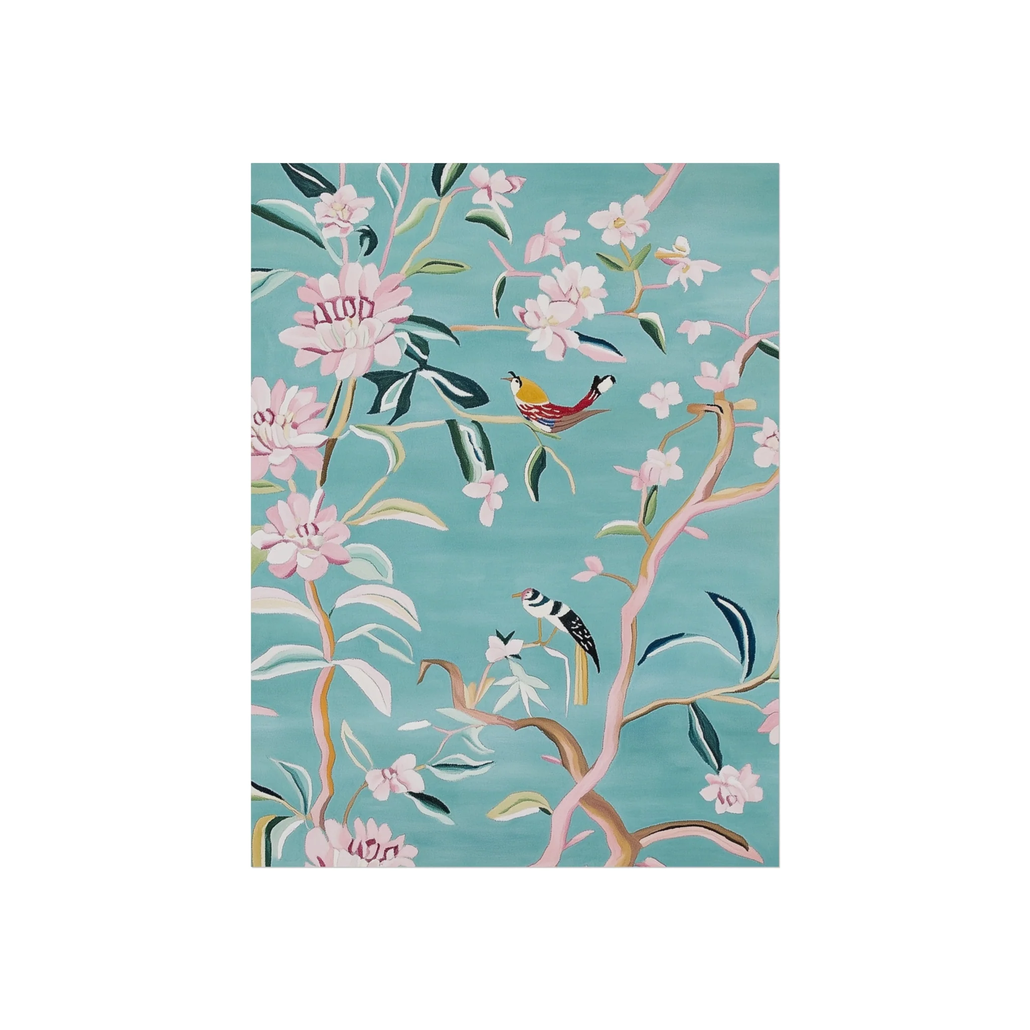 Chinoiserie Birds and Cherry Blossom Fine Art Poster - Image 6