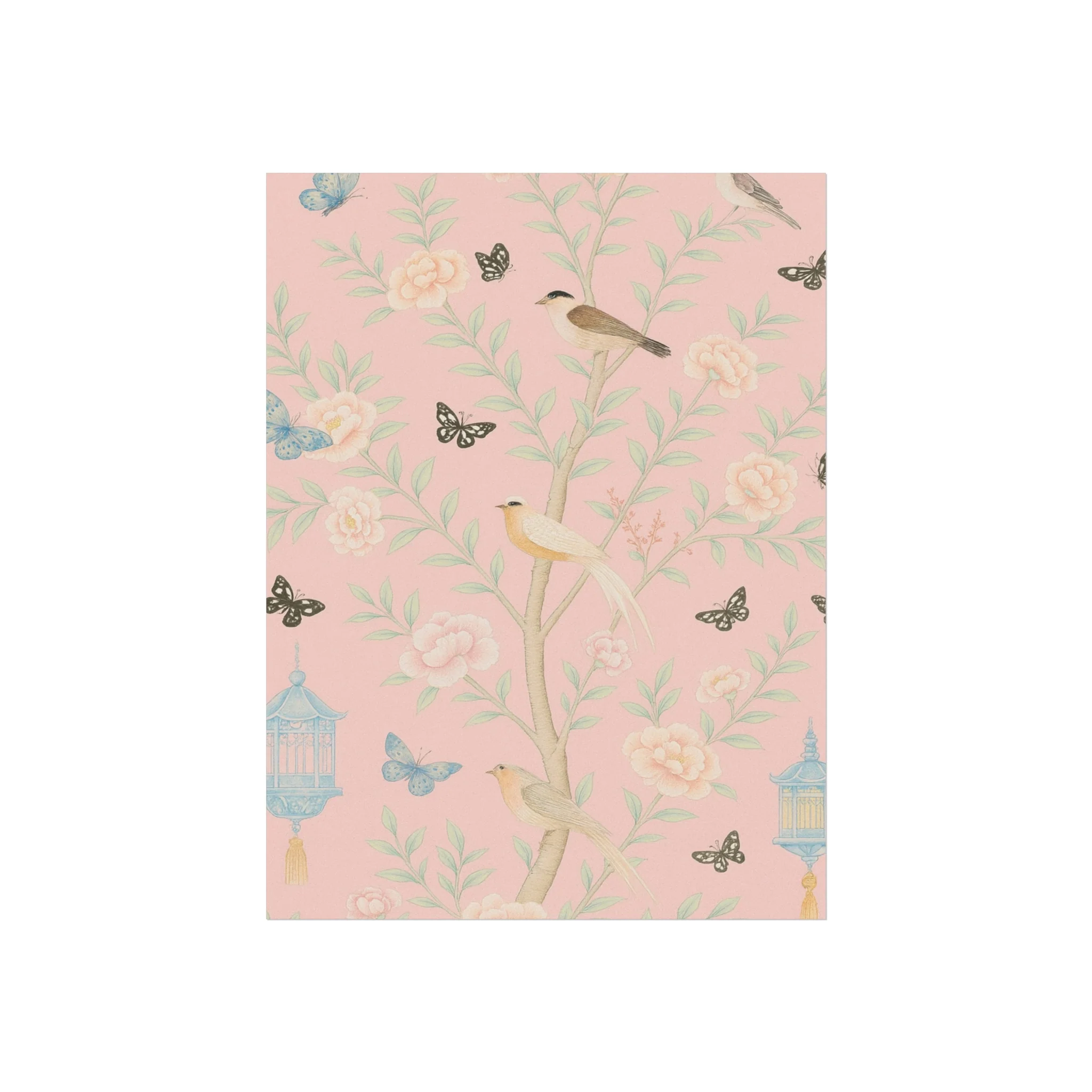 Chinoiserie Feathers and Lanterns Fine Art Poster - Image 10