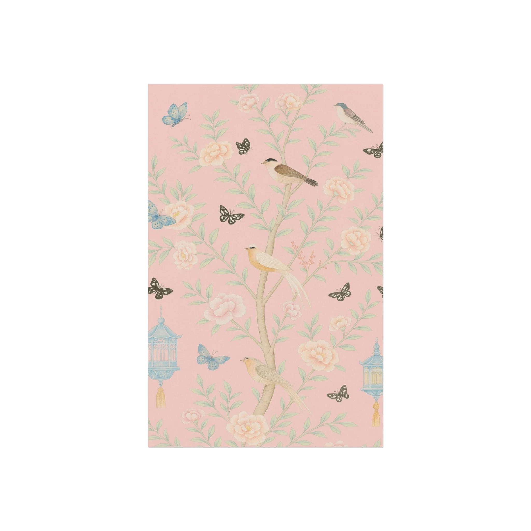 Chinoiserie Feathers and Lanterns Fine Art Poster - Image 12