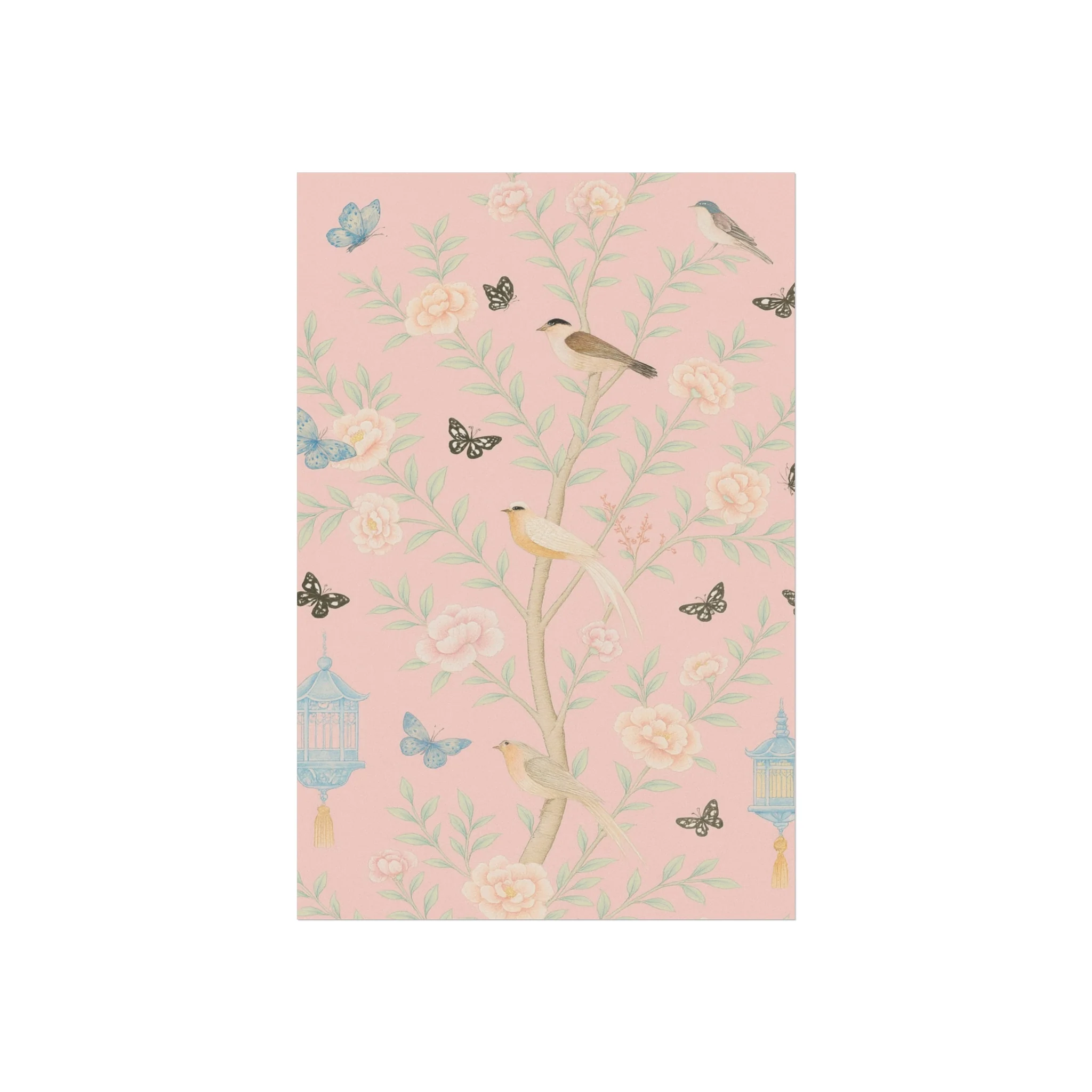 Chinoiserie Feathers and Lanterns Fine Art Poster - Image 14