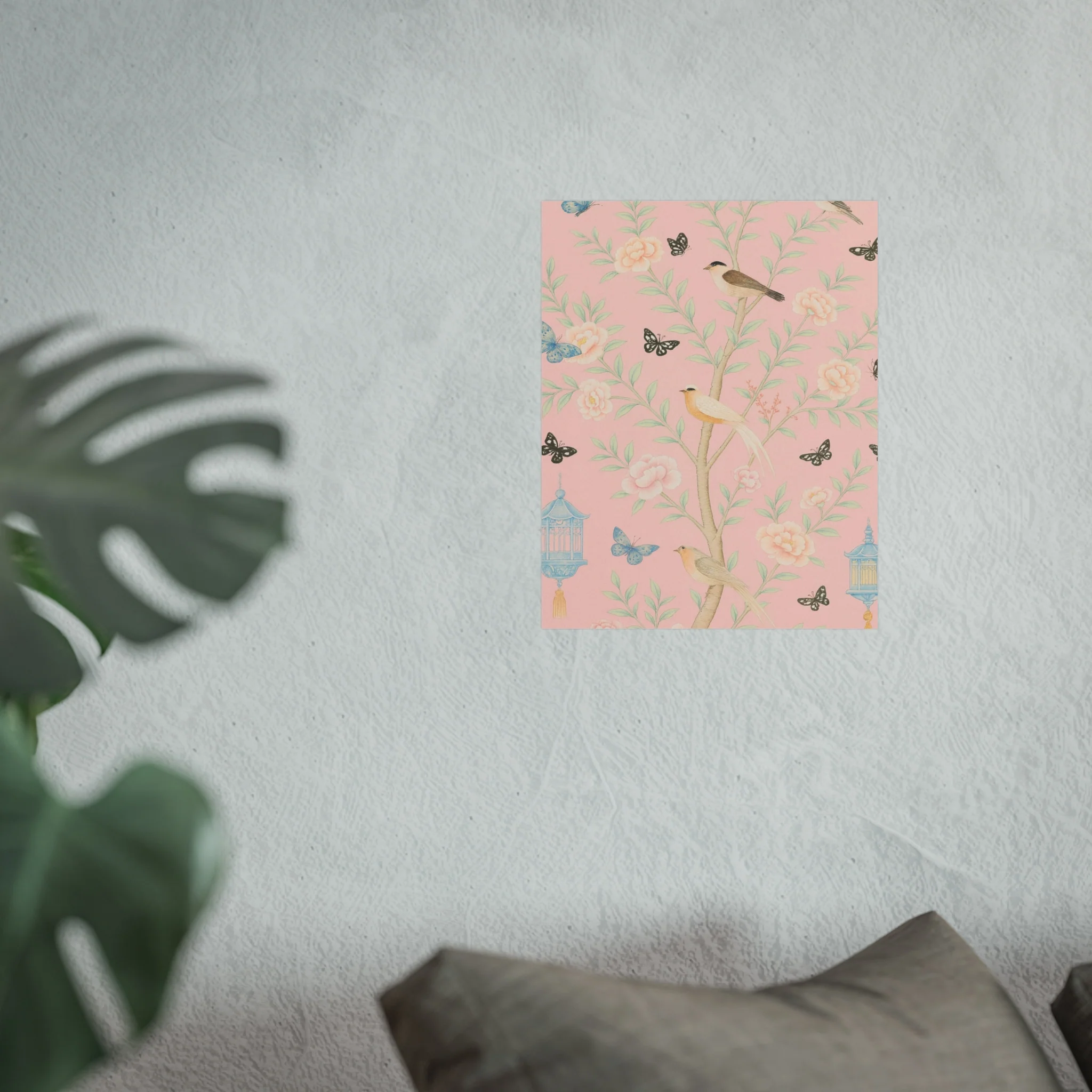Chinoiserie Feathers and Lanterns Fine Art Poster - Image 23