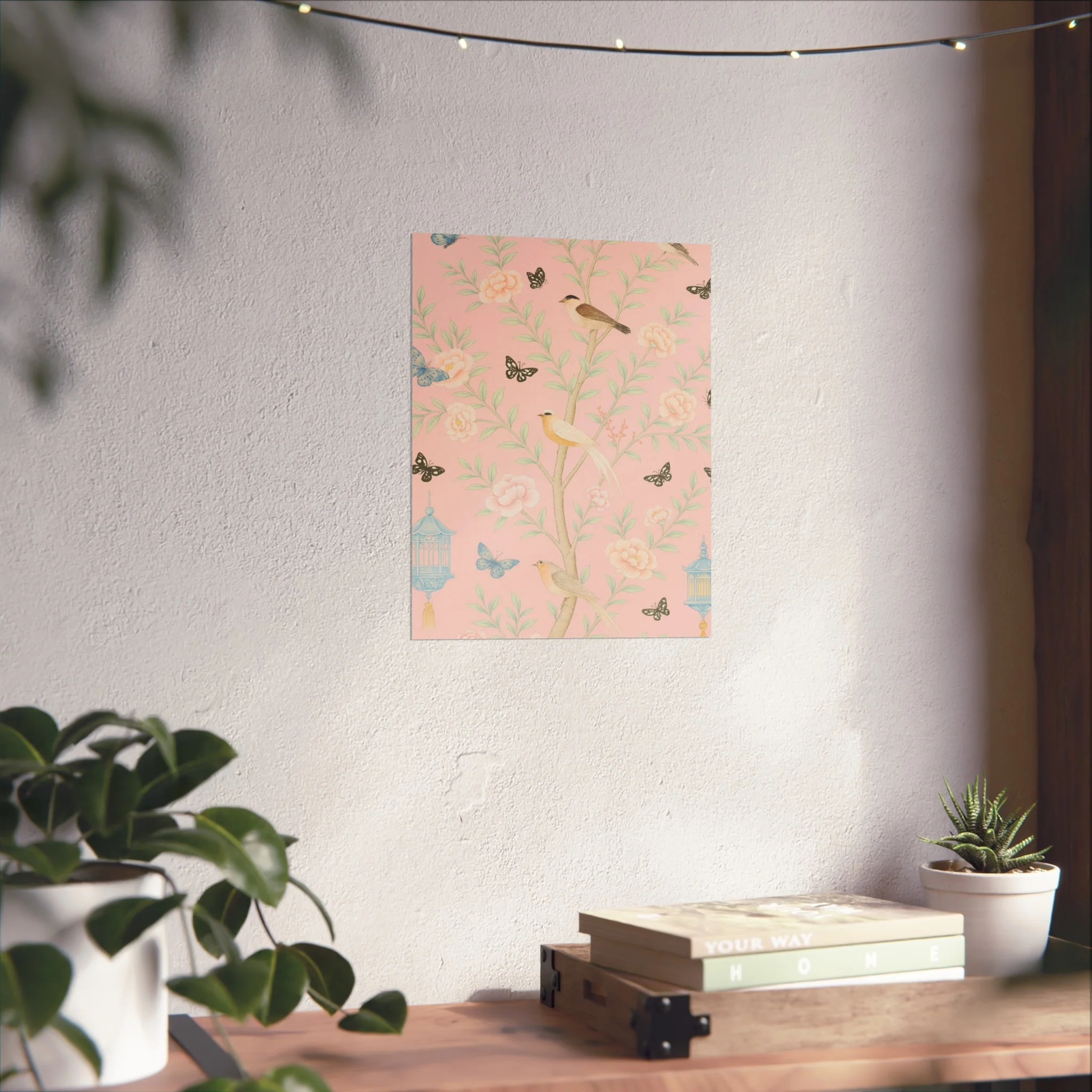 Chinoiserie Feathers and Lanterns Fine Art Poster - Image 24