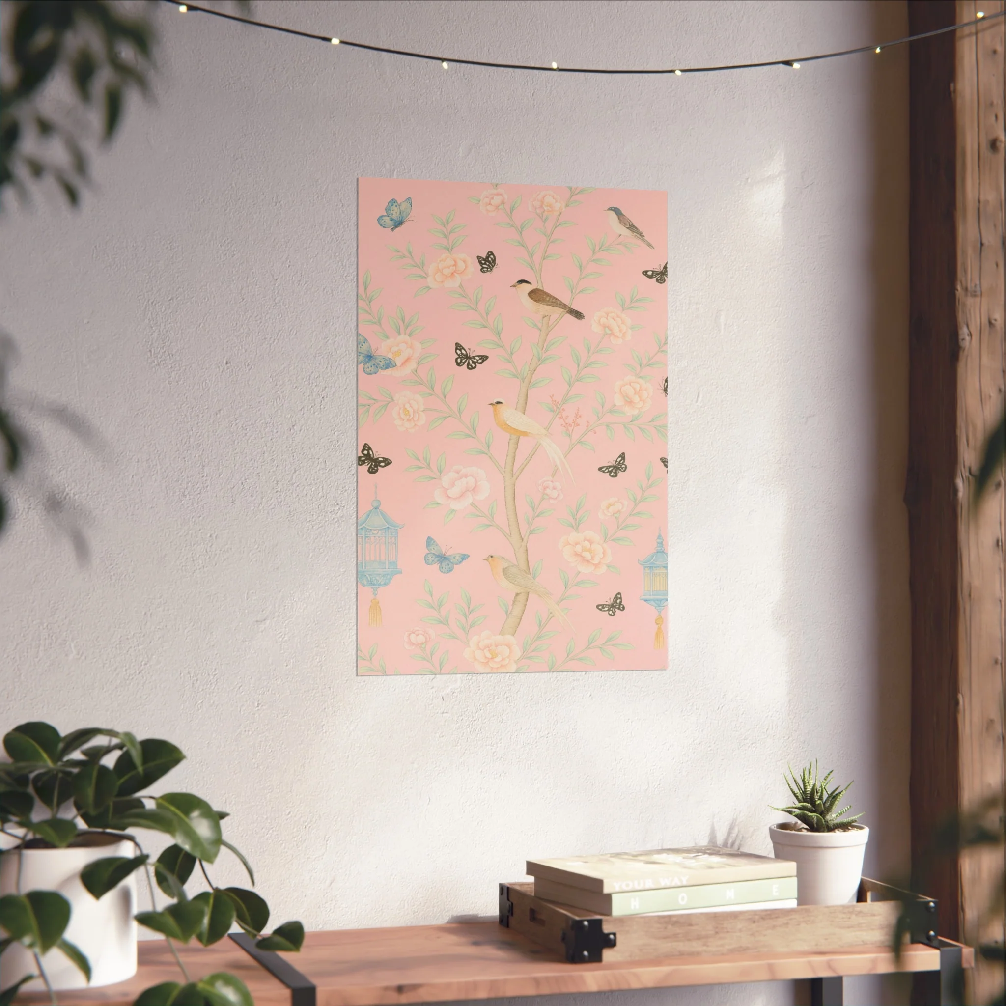 Chinoiserie Feathers and Lanterns Fine Art Poster - Image 34