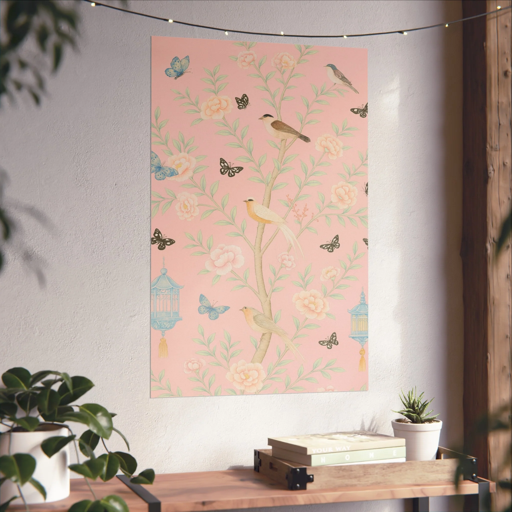 Chinoiserie Feathers and Lanterns Fine Art Poster - Image 40