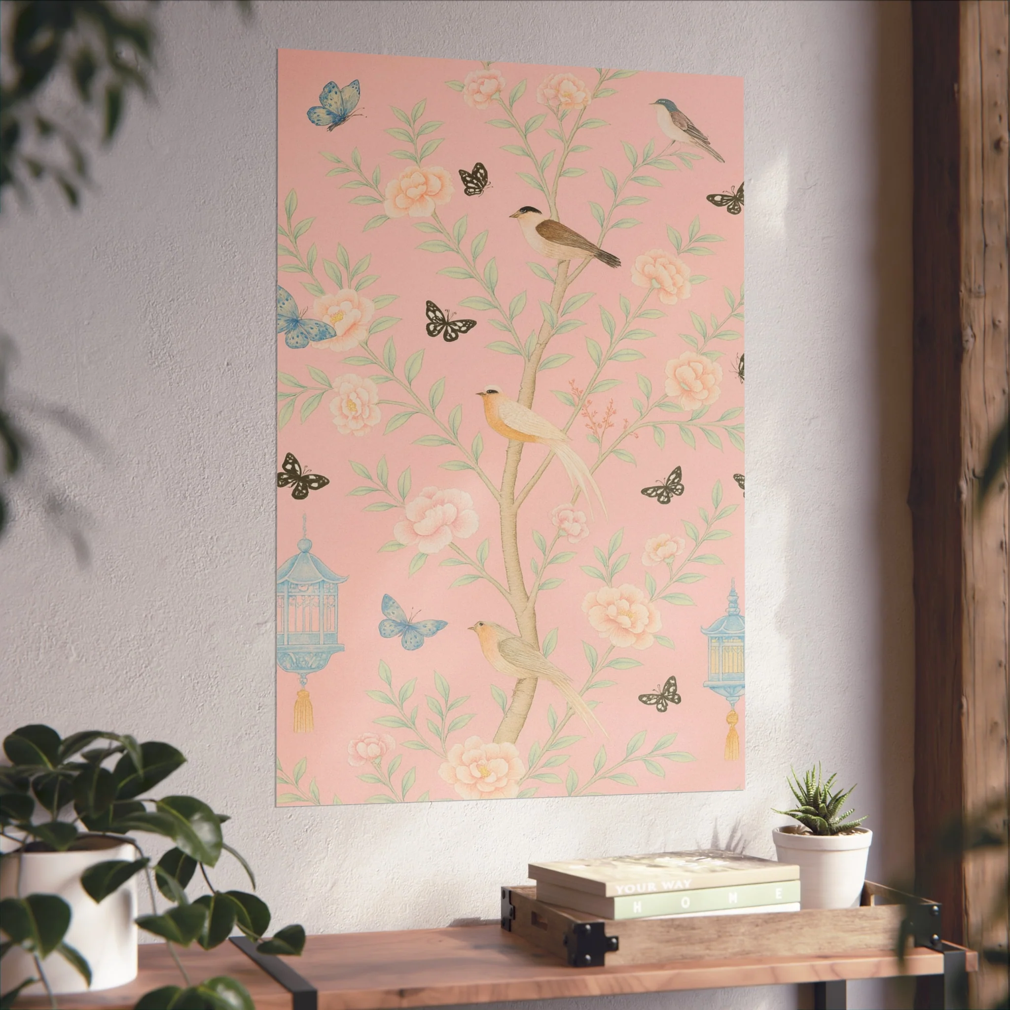 Chinoiserie Feathers and Lanterns Fine Art Poster - Image 44