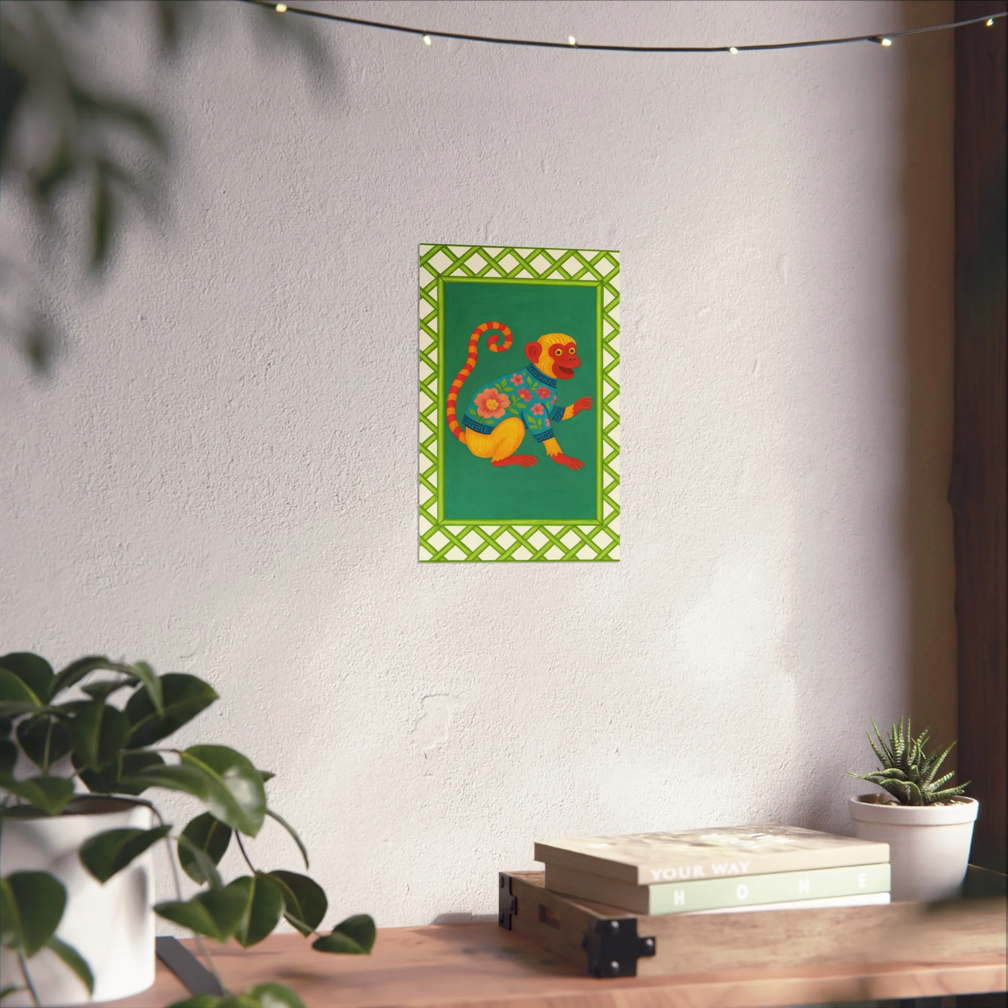 Chinoiserie Playful Monkey Fine Art Poster - Image 20