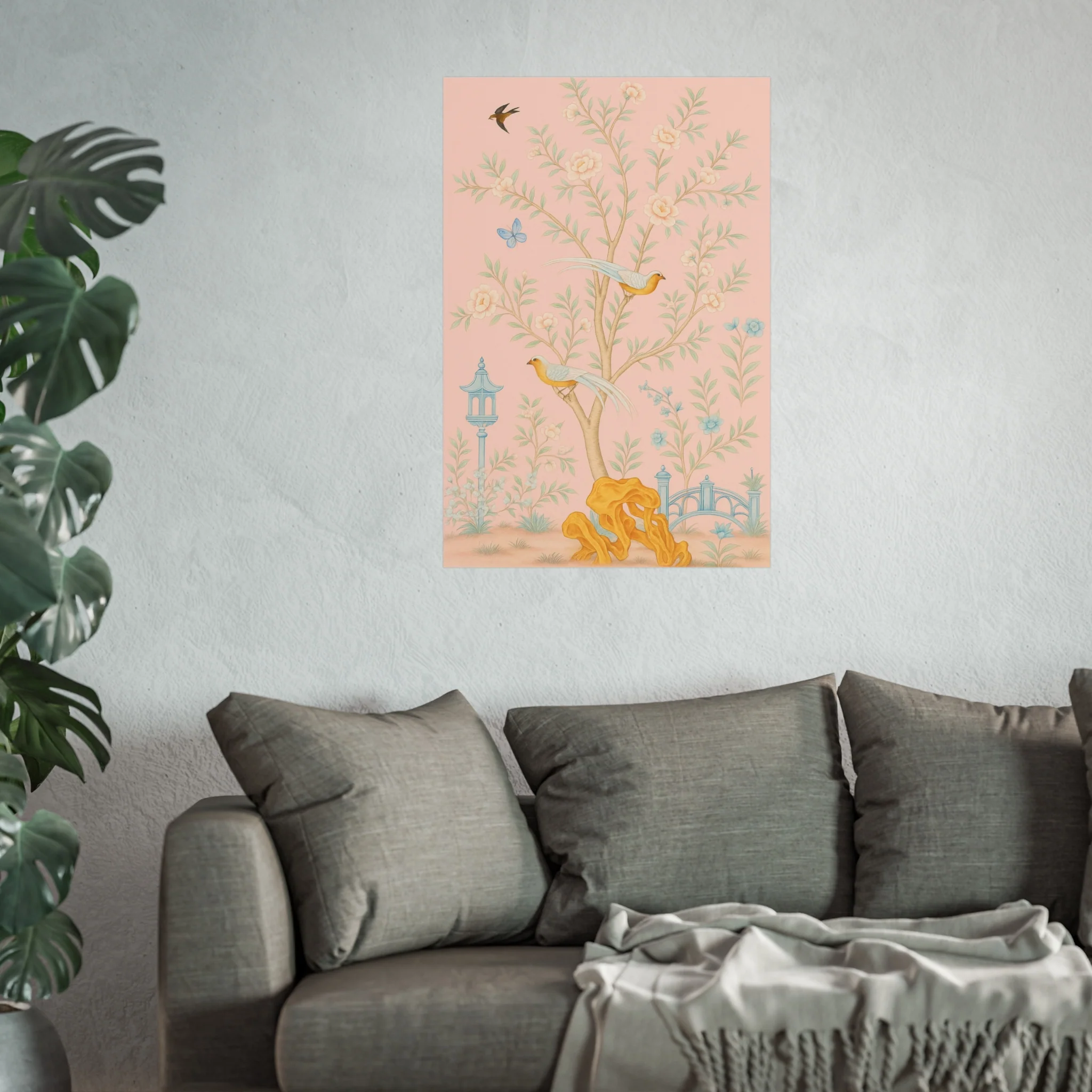 Chinoiserie Serenity - Pink Fine Art Poster - Image 43