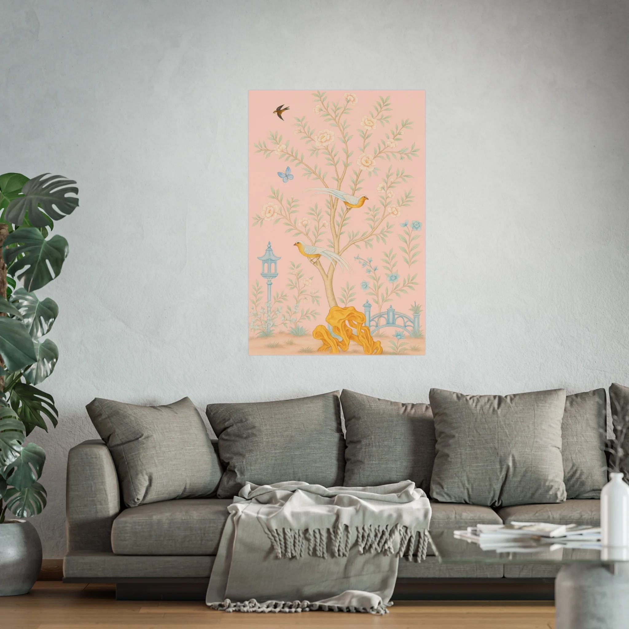 Chinoiserie Serenity - Pink Fine Art Poster - Image 47