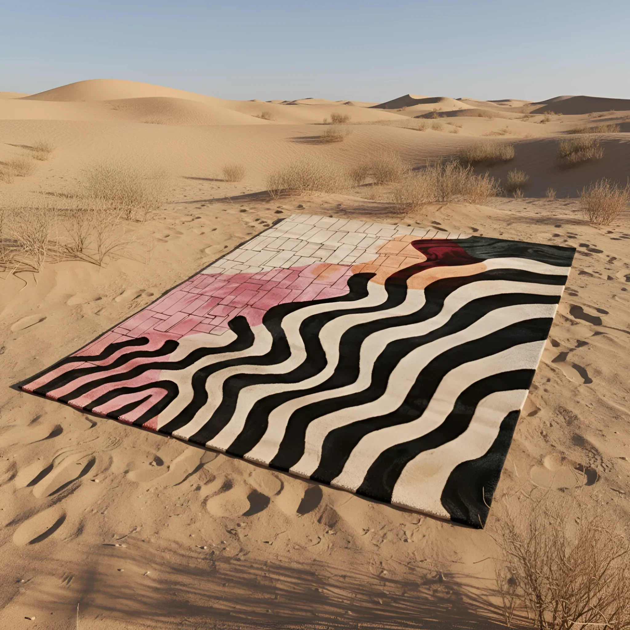 Chroma Waves Hand Tufted Rug - Image 2