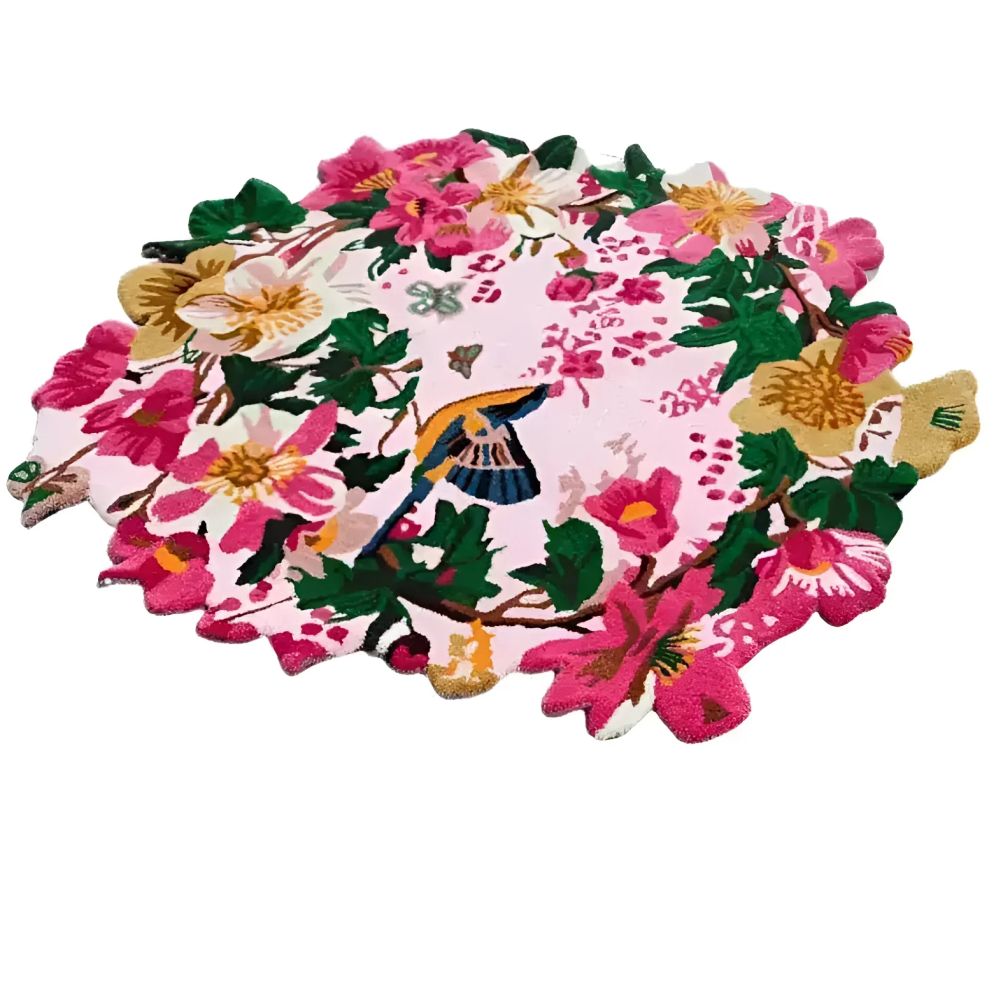 Chromatic Bloom Hand Tufted Round Rug - Vibrant - Image 12