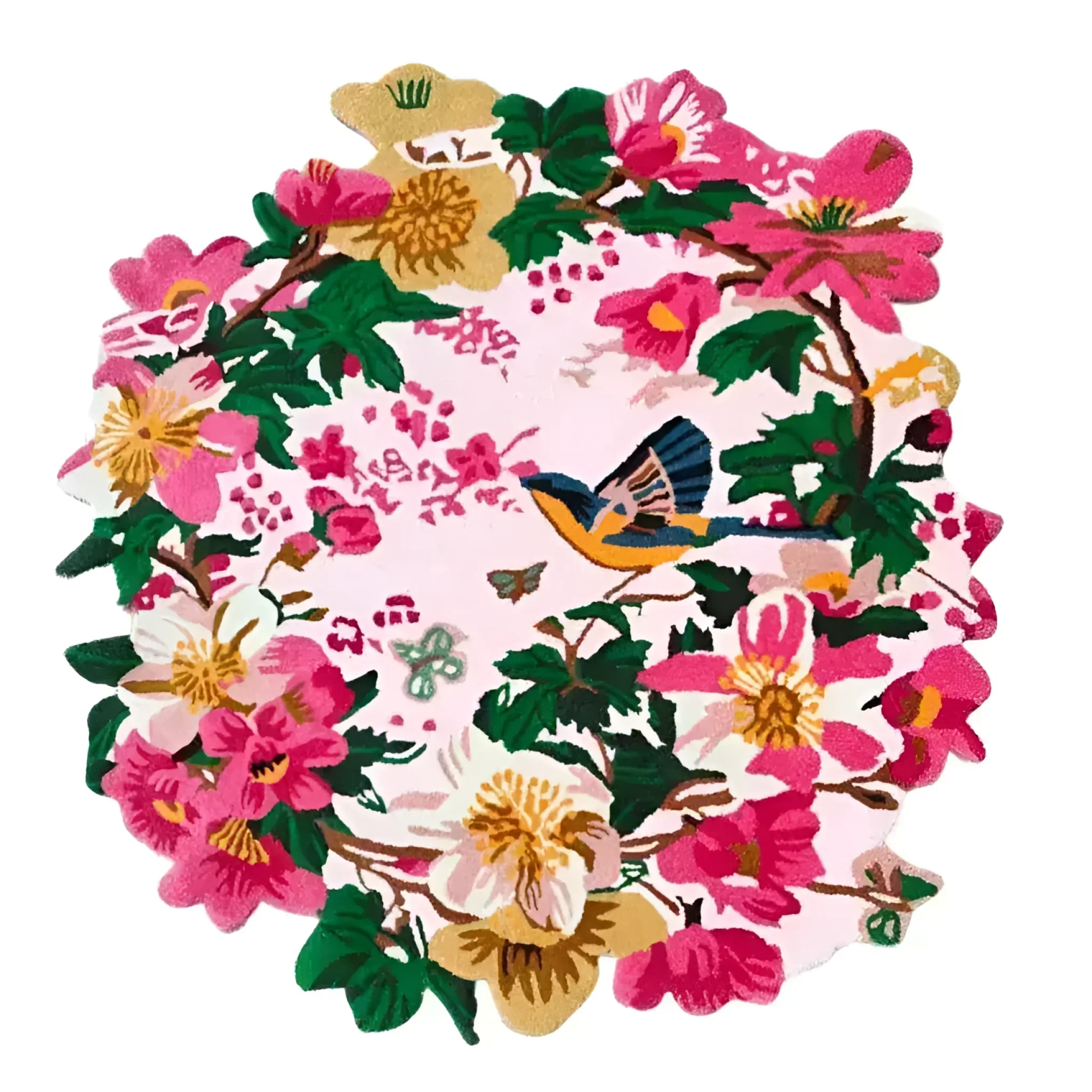 Chromatic Bloom Hand Tufted Round Rug - Vibrant - Image 9
