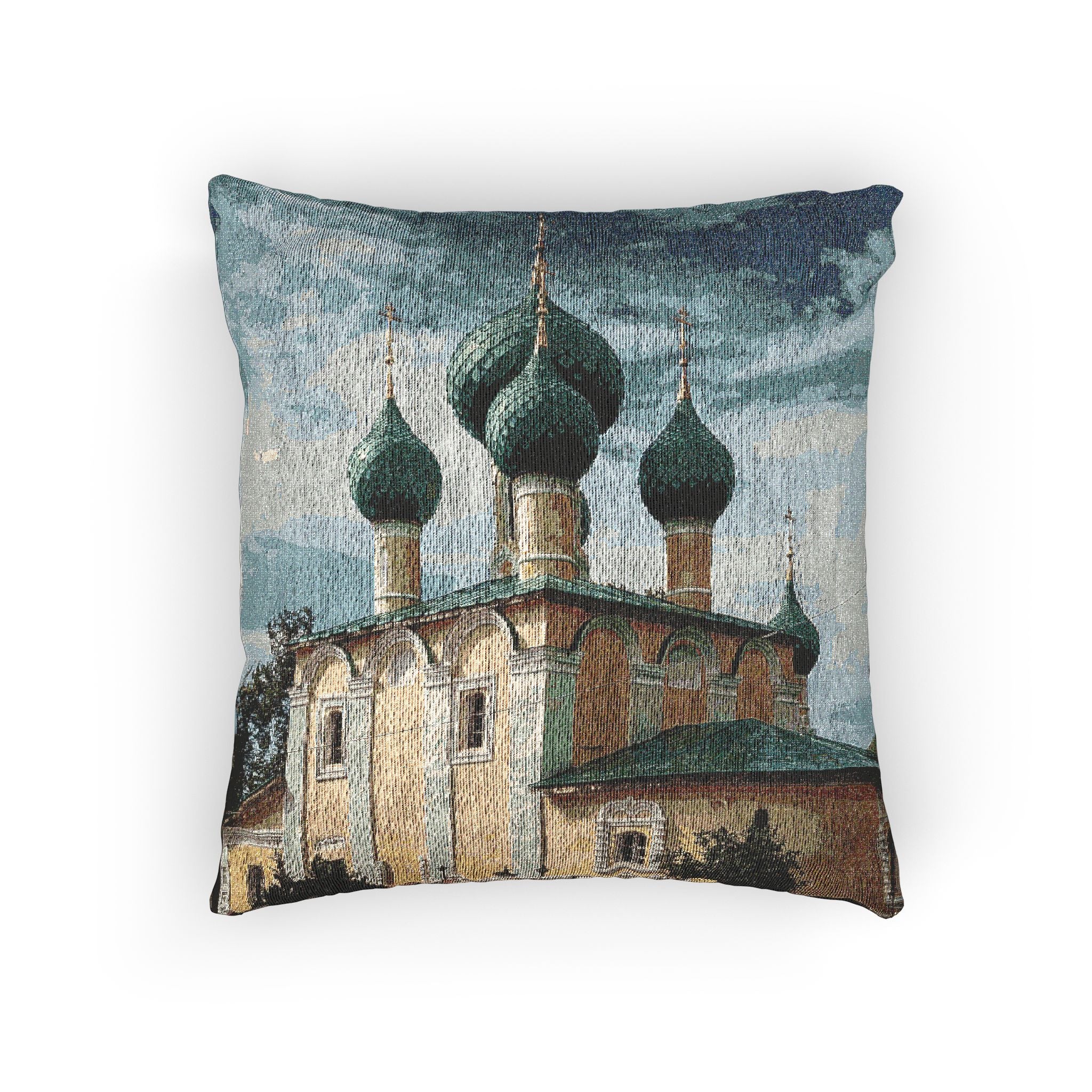 Church of the Beheading of Saint John the Baptist Alekseyevsky Monastery Uglich 2023-07-22 7452 | Woven Pillow - Image 3