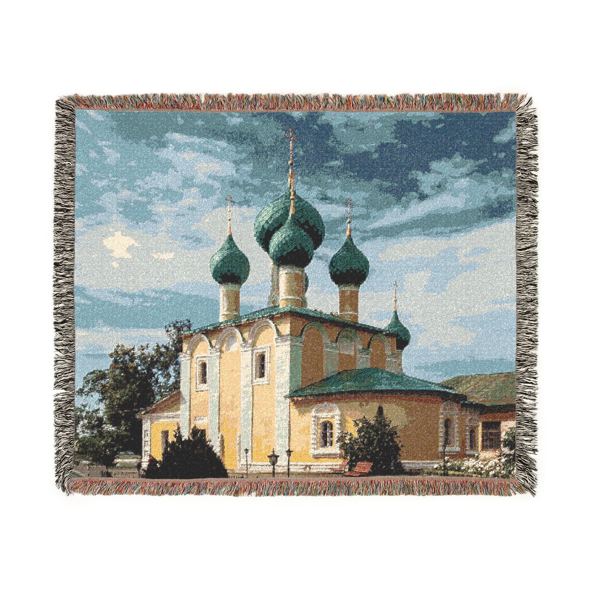 Church of the Beheading of Saint John the Baptist Alekseyevsky Monastery Uglich 2023-07-22 7452 | Woven Tapestry Blanket - Image 2