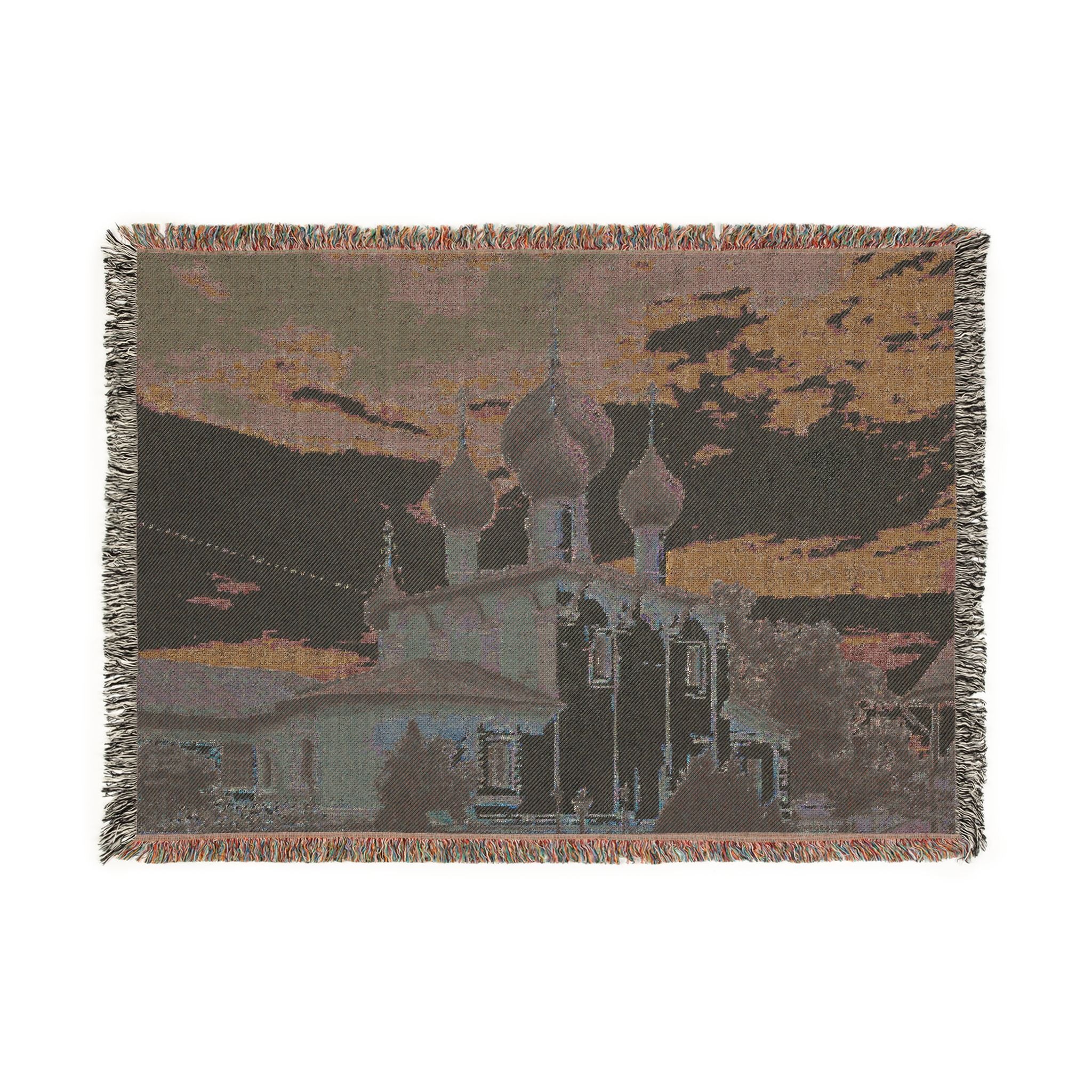 Church of the Beheading of Saint John the Baptist Alekseyevsky Monastery Uglich 2023-07-22 7452 | Woven Tapestry Blanket - Image 4