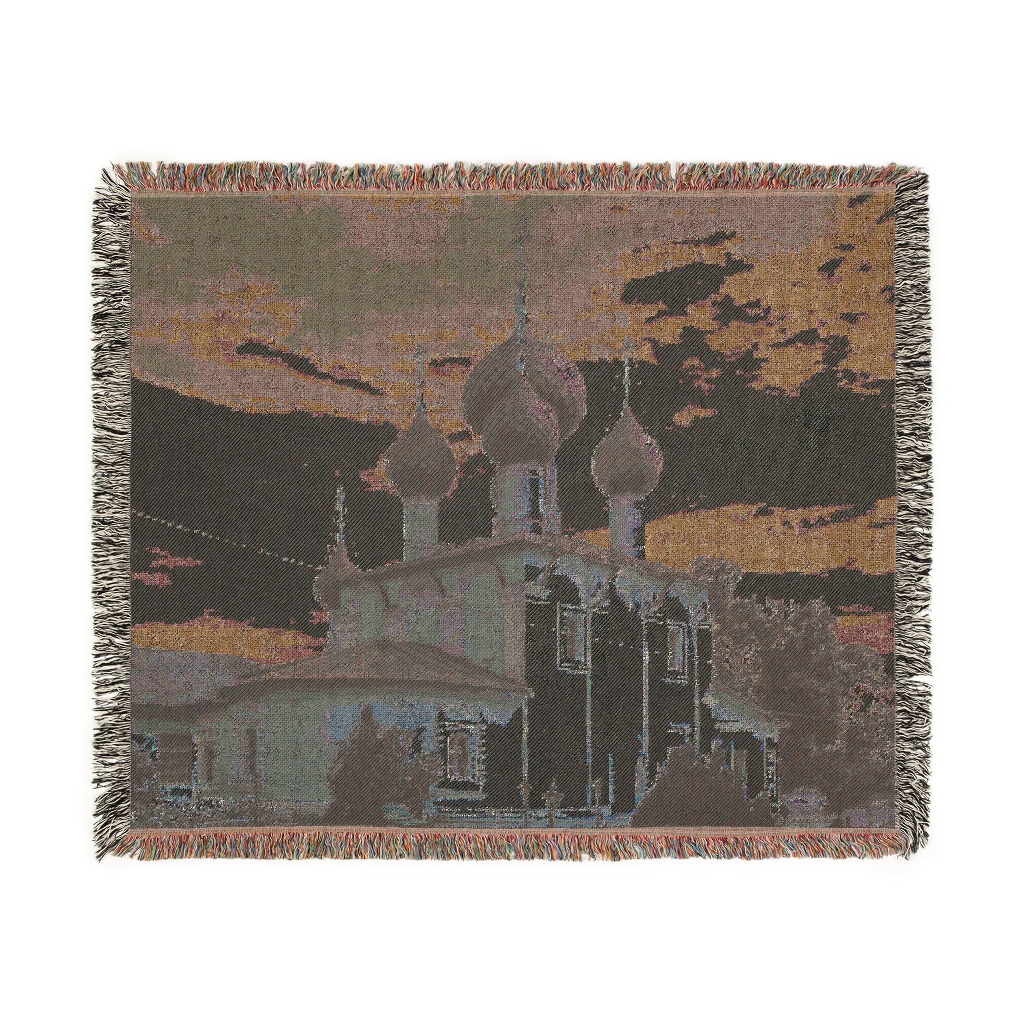 Church of the Beheading of Saint John the Baptist Alekseyevsky Monastery Uglich 2023-07-22 7452 | Woven Tapestry Blanket - Image 8