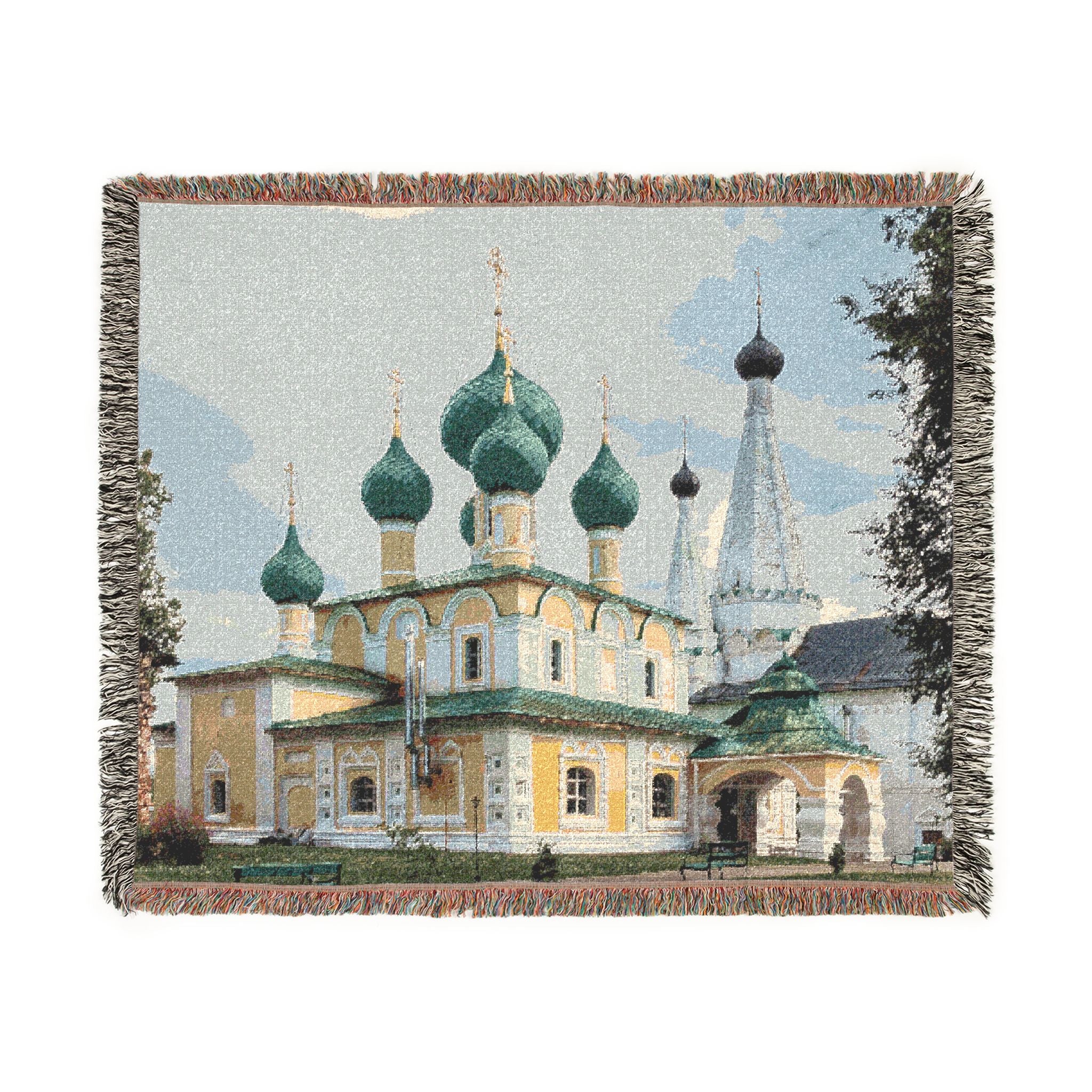 Church of the Beheading of Saint John the Baptist Alekseyevsky Monastery Uglich 2023-07-22 7459 | Woven Tapestry Blanket - Image 2