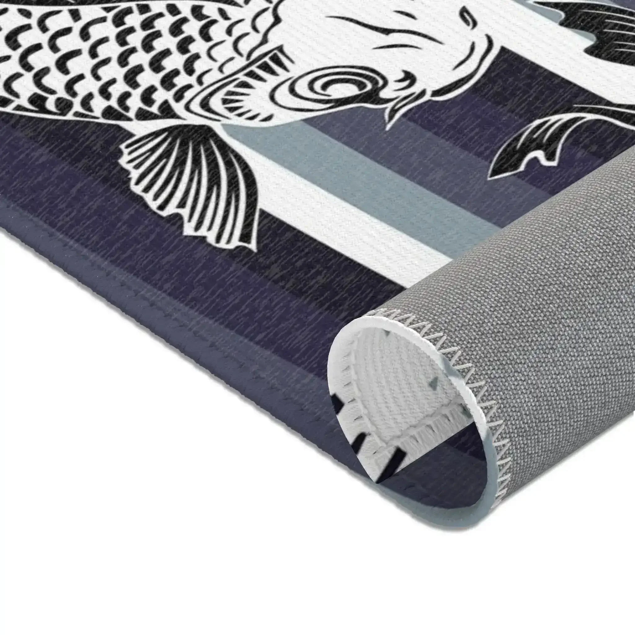 Circle of Koi Waves Accent Rug - Image 4