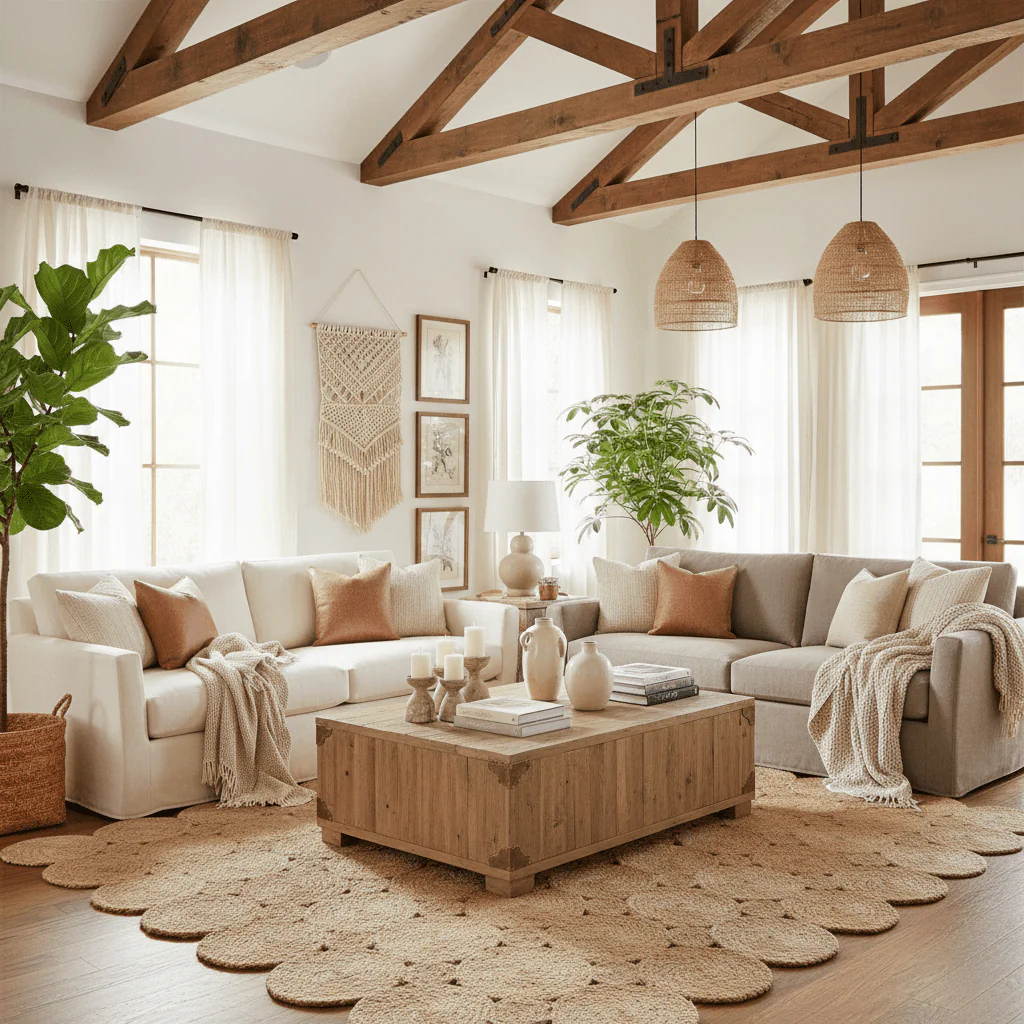 Circle of Life Braided Area Jute Rug - Natural - Image 2