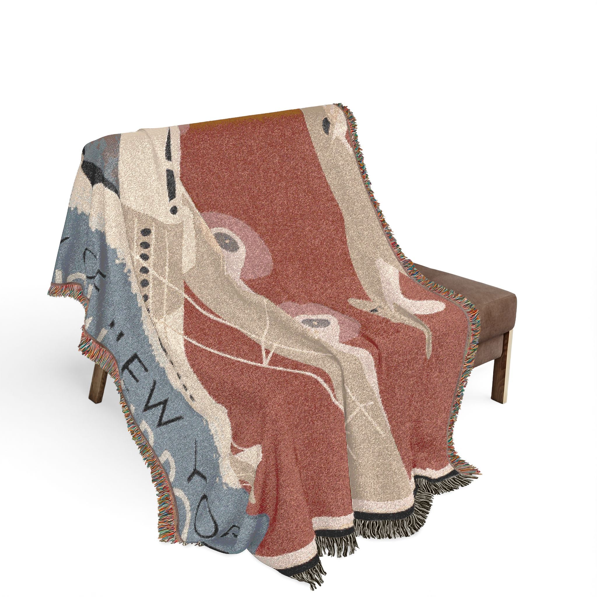 city-of-new-york-municipal-airports-wpa-federal-art-project | Woven Tapestry Blanket - Image 3