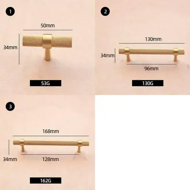 Classic Brass Long Cabinet Drawer Handle Pull - Image 3