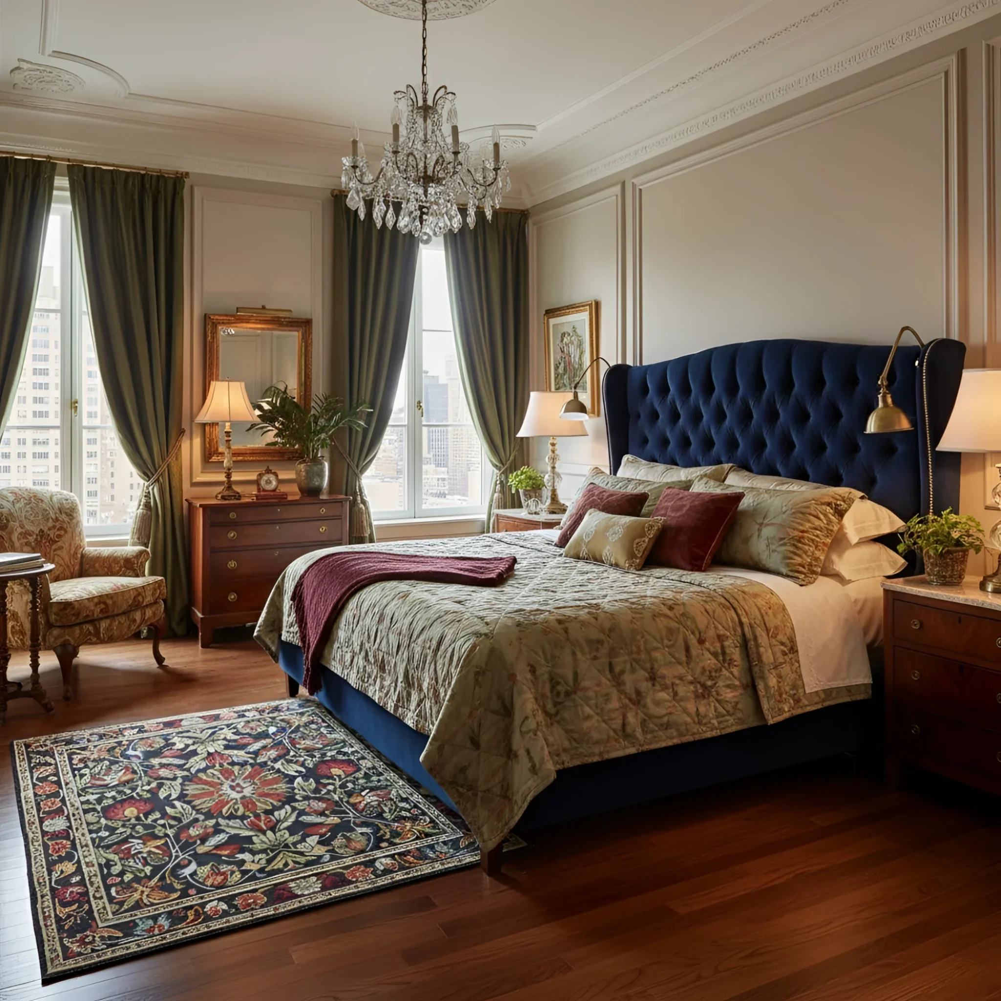 Classic Elegance Traditional Hand-Tufted Rug - Image 2