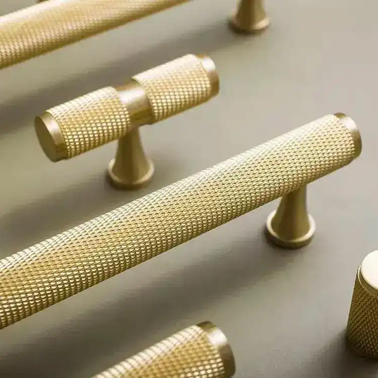 Classic Textured Brass Cabinet Drawer Knob - Image 2