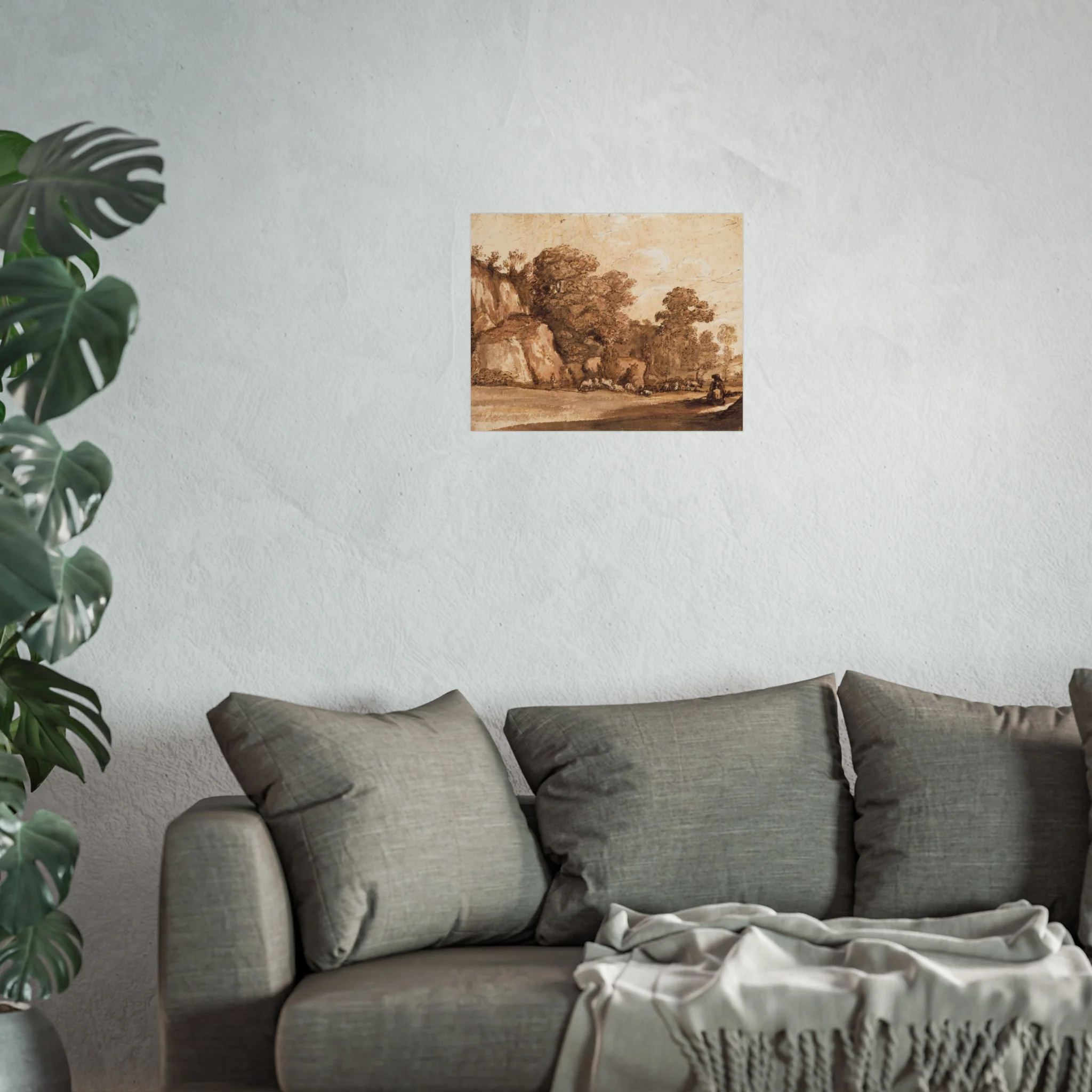 Claude Lorrain - A Rocky Hillside | Fine Art Poster - Image 7