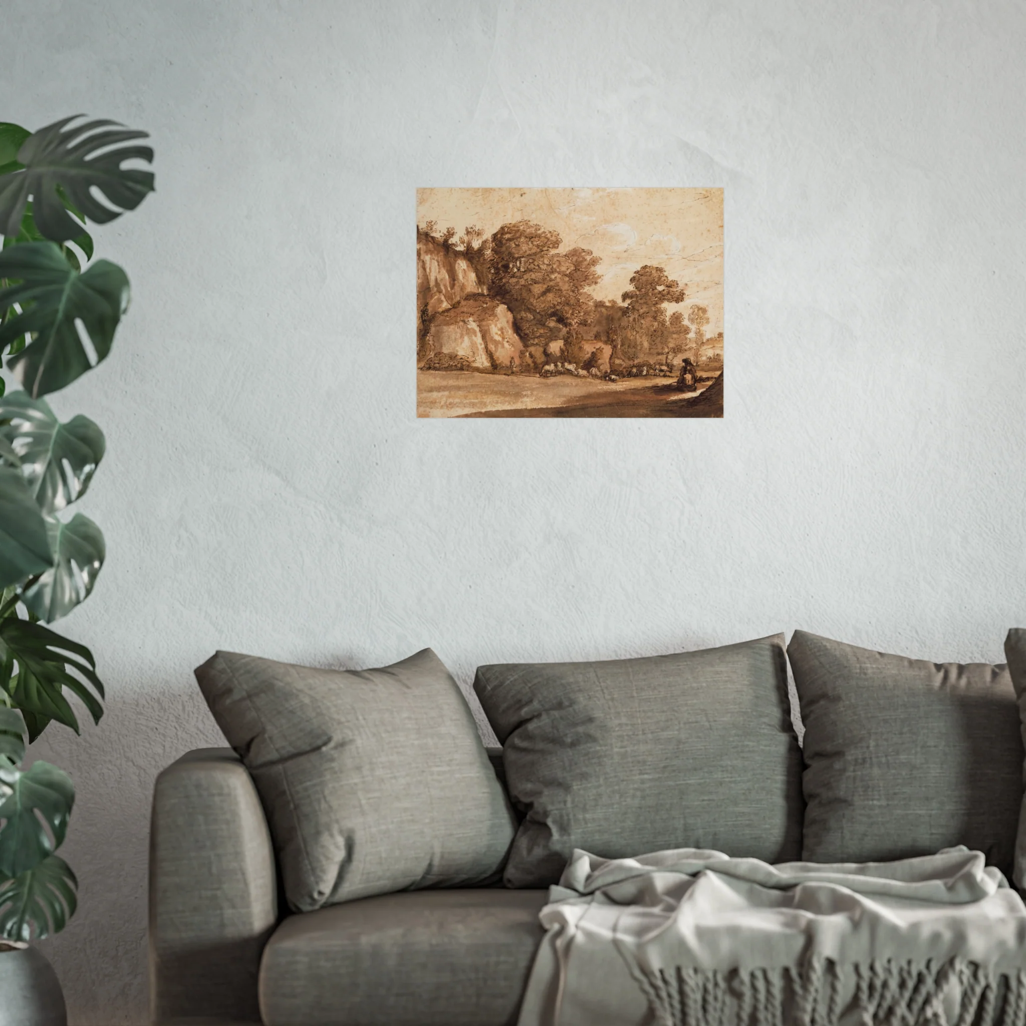 Claude Lorrain - A Rocky Hillside | Fine Art Poster - Image 9