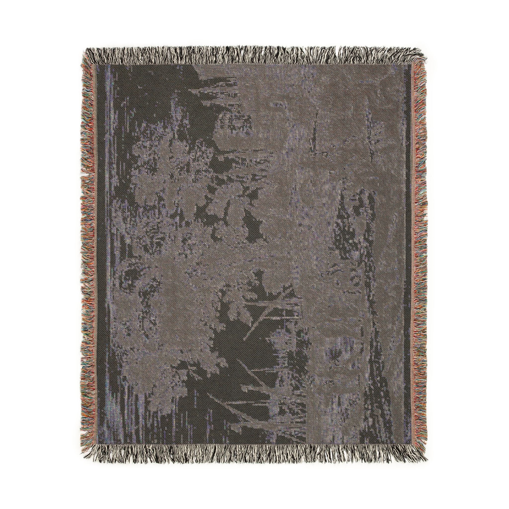 Claude Lorrain - Coast Scene with an Artist Drawing | Woven Tapestry Blanket - Image 9