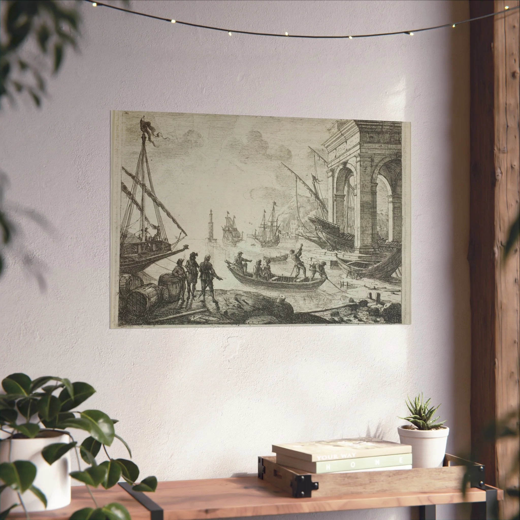 Claude Lorrain - Harbor Scene with a Lighthouse | Fine Art Poster - Image 12