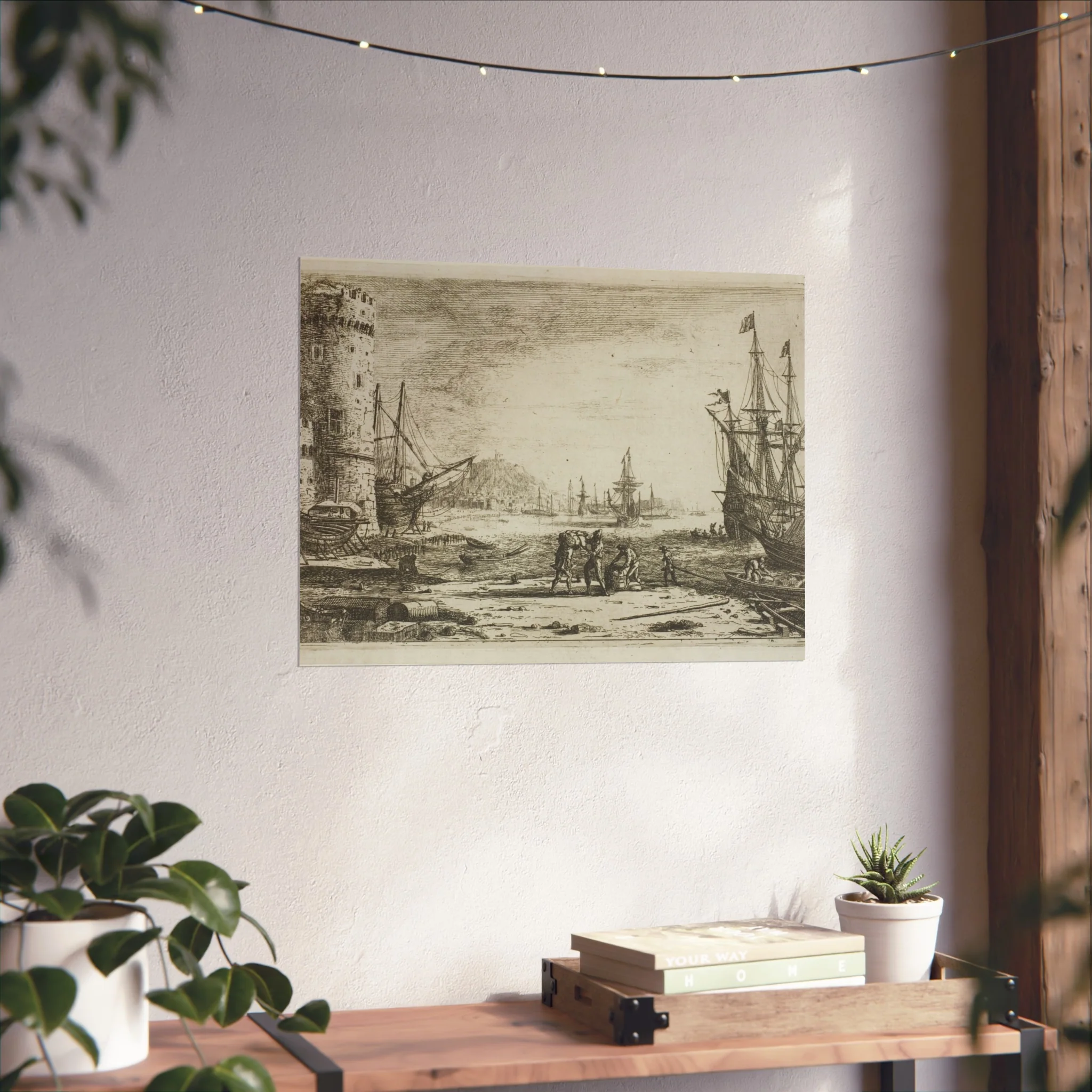 Claude Lorrain - Harbor with a Large Tower | Fine Art Poster - Image 10