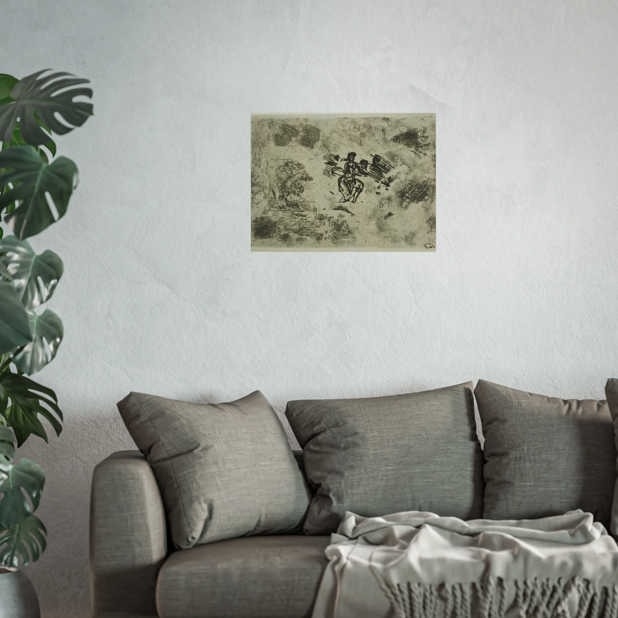 Claude Lorrain - Seated Woman and Other Sketches | Fine Art Poster - Image 9