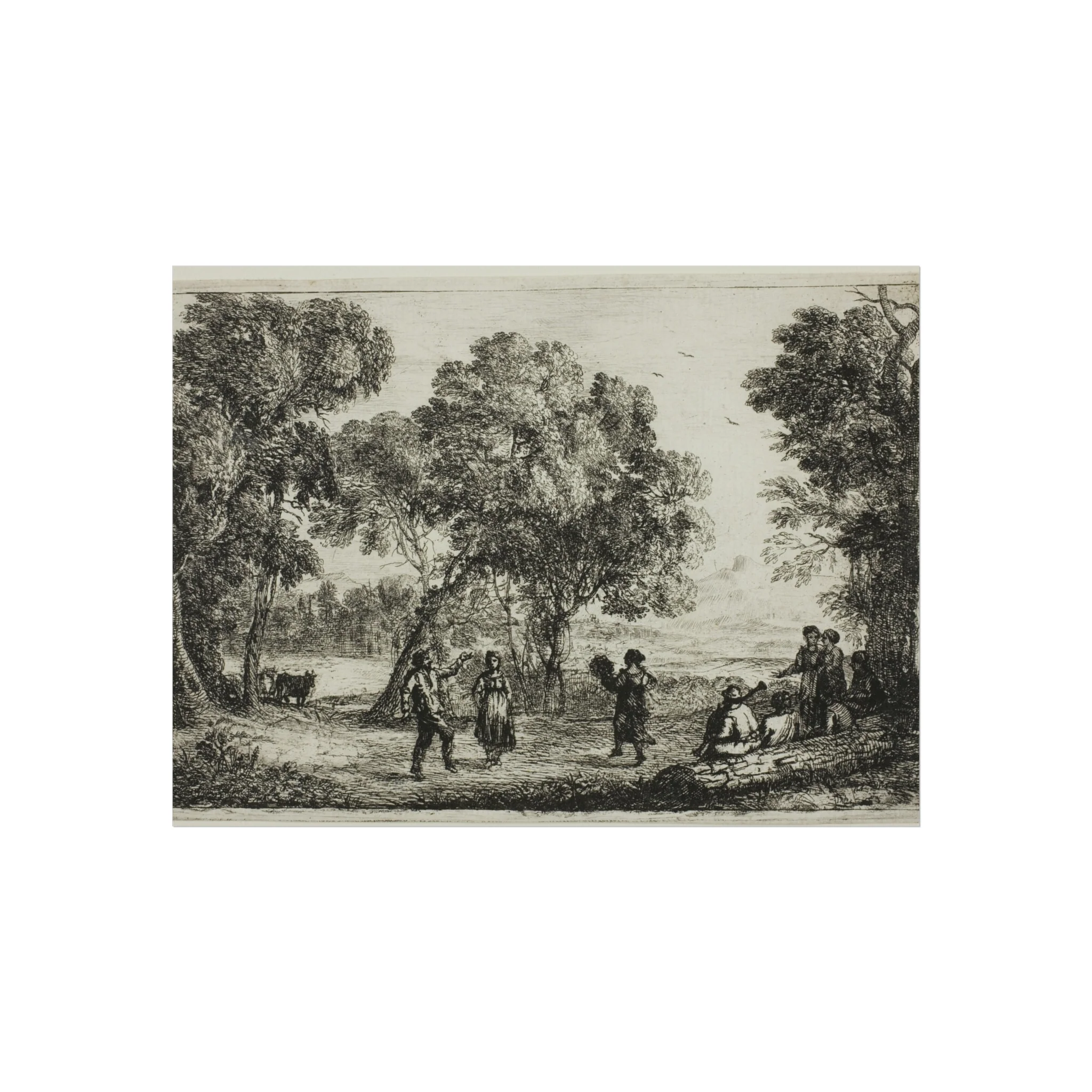 Claude Lorrain - The Country Dance | Fine Art Poster - Image 3