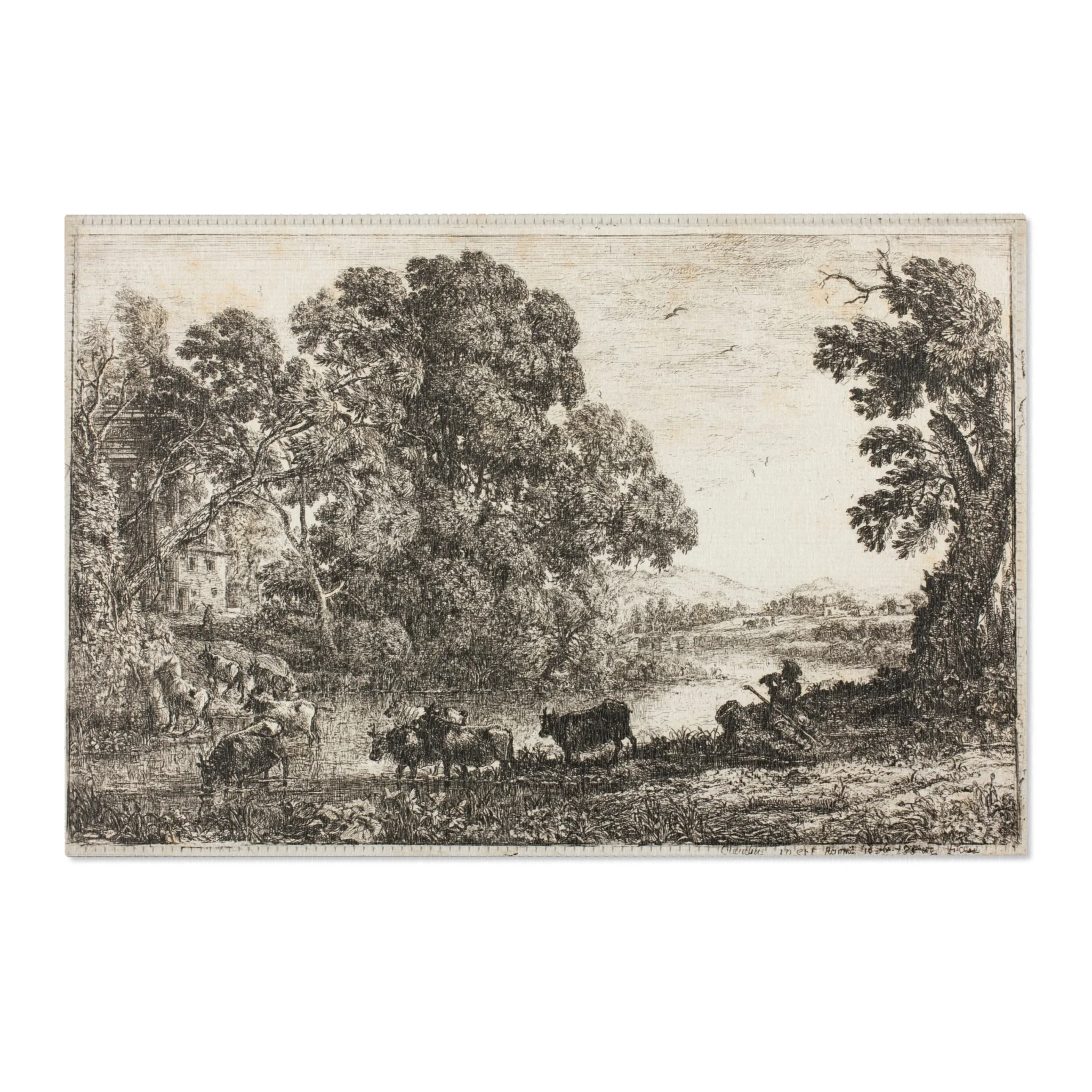 Claude Lorrain - The Cowherd | Area Rug - Image 4