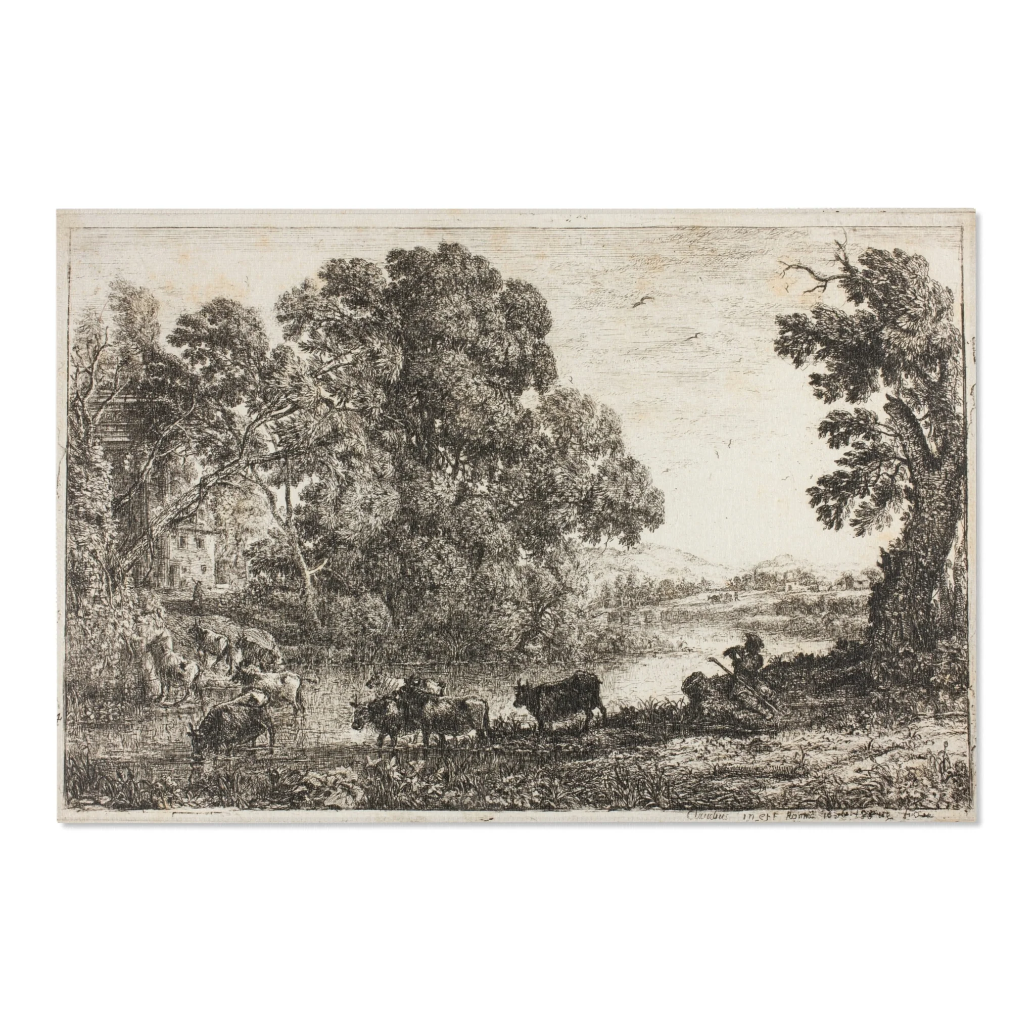 Claude Lorrain - The Cowherd | Area Rug - Image 6
