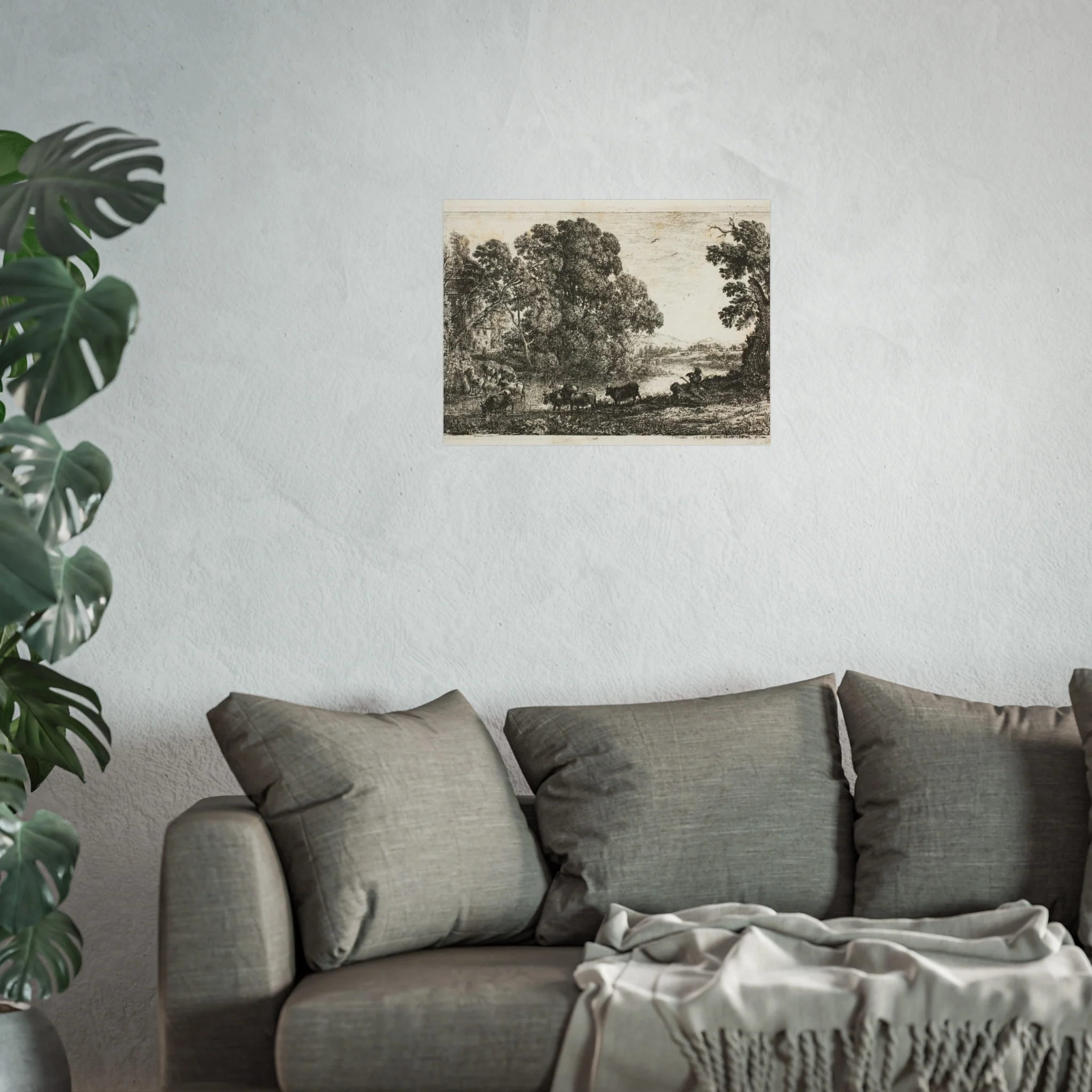 Claude Lorrain - The Cowherd | Fine Art Poster - Image 9
