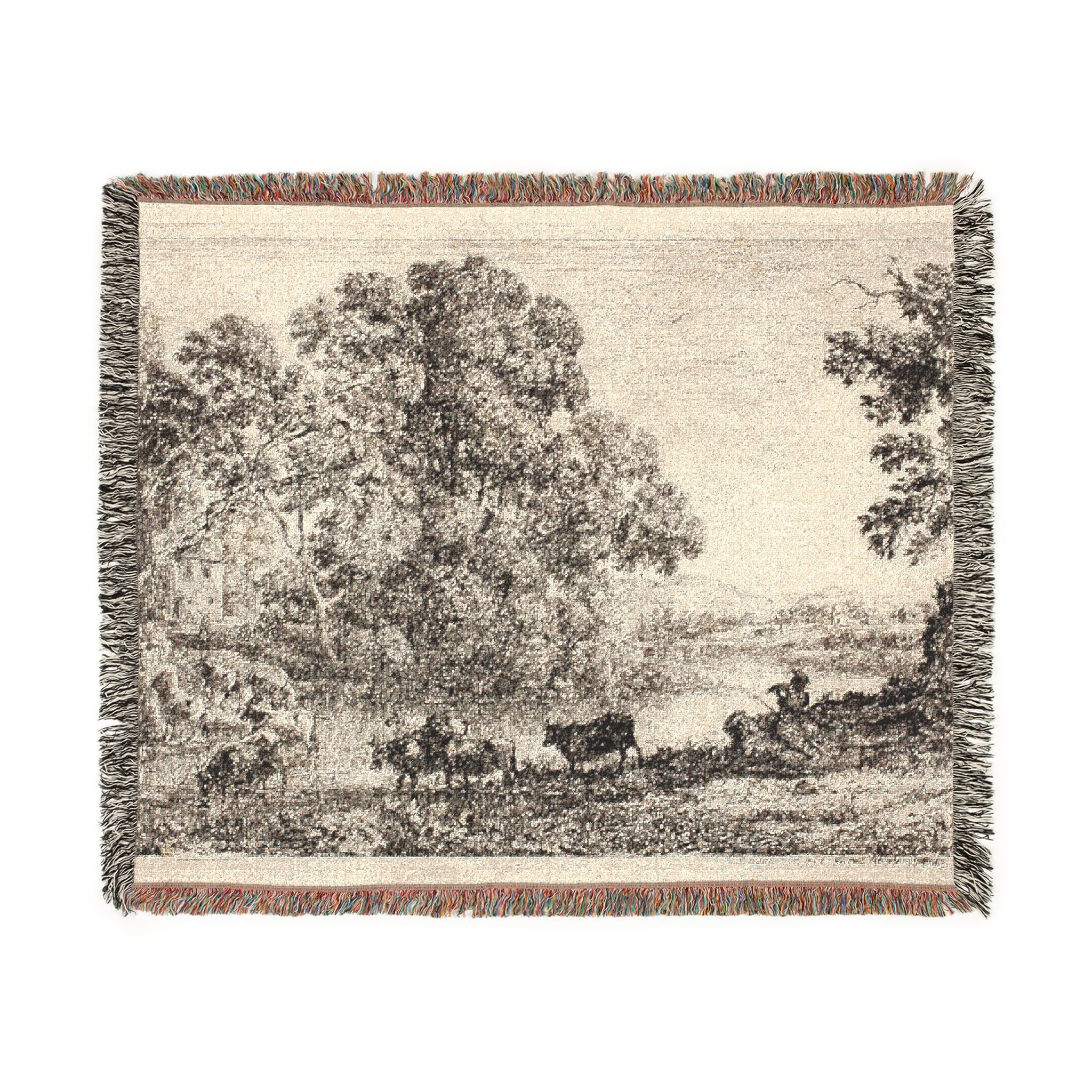 Claude Lorrain - The Cowherd | Woven Tapestry Blanket - Image 2