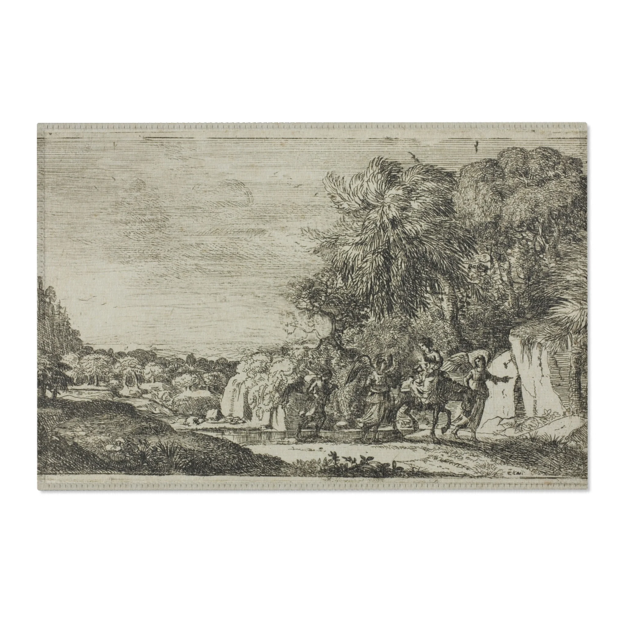 Claude Lorrain - The Flight into Egypt | Area Rug - Image 4