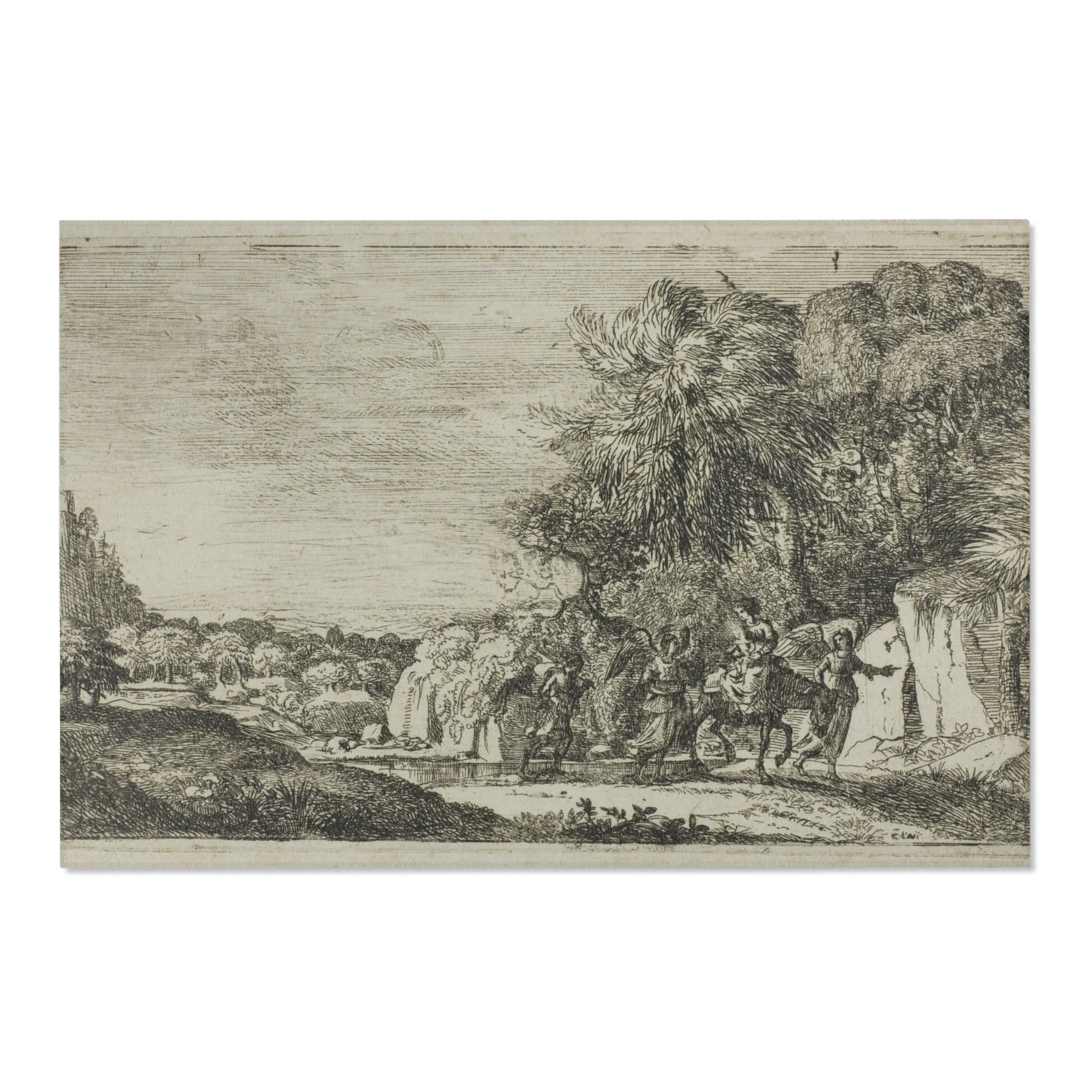 Claude Lorrain - The Flight into Egypt | Area Rug - Image 6