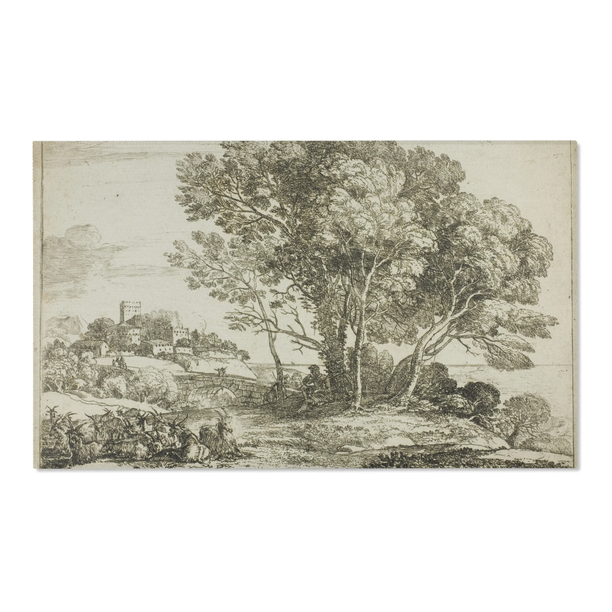 Claude Lorrain - The Goatherd | Area Rug - Image 5