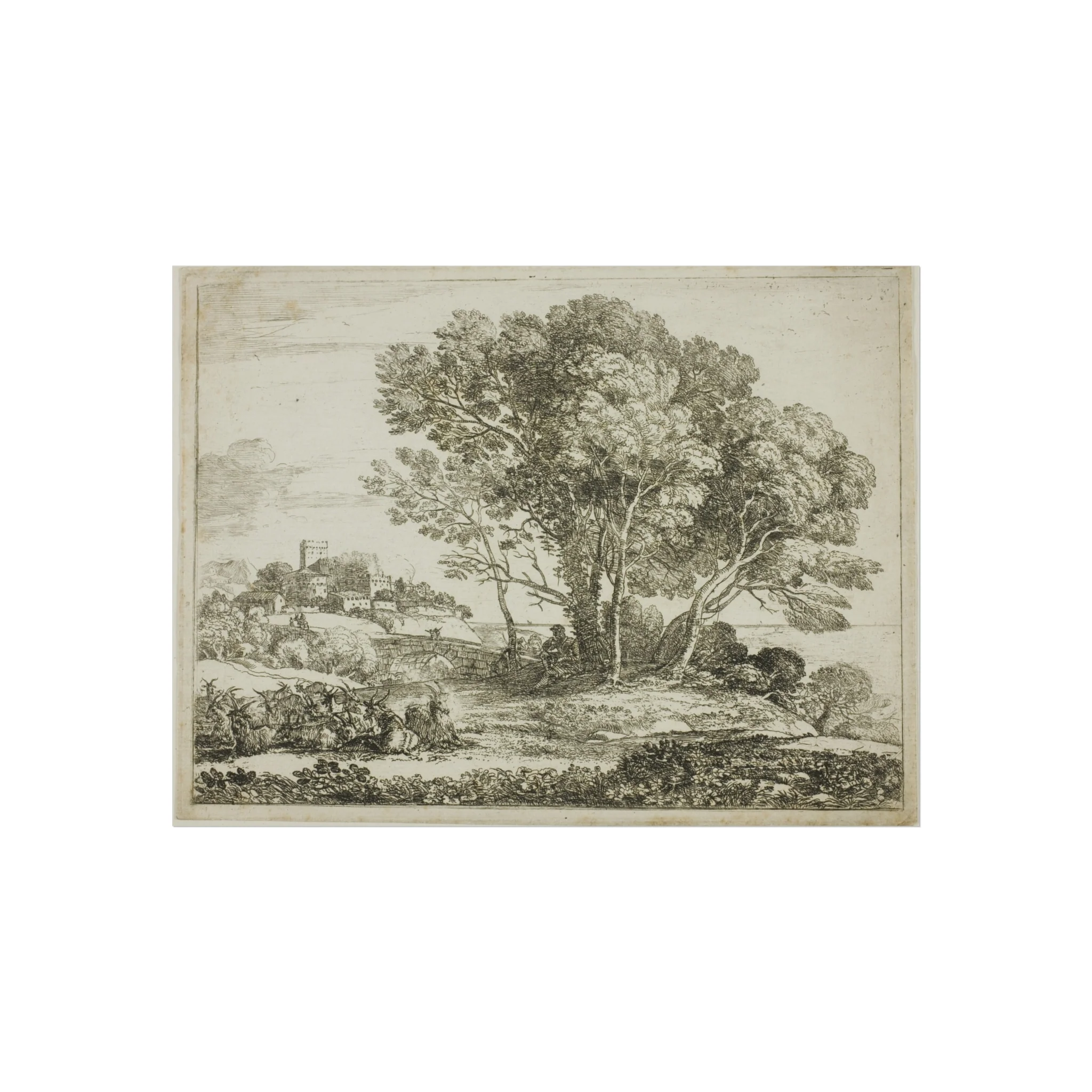 Claude Lorrain - The Goatherd | Fine Art Poster - Image 3