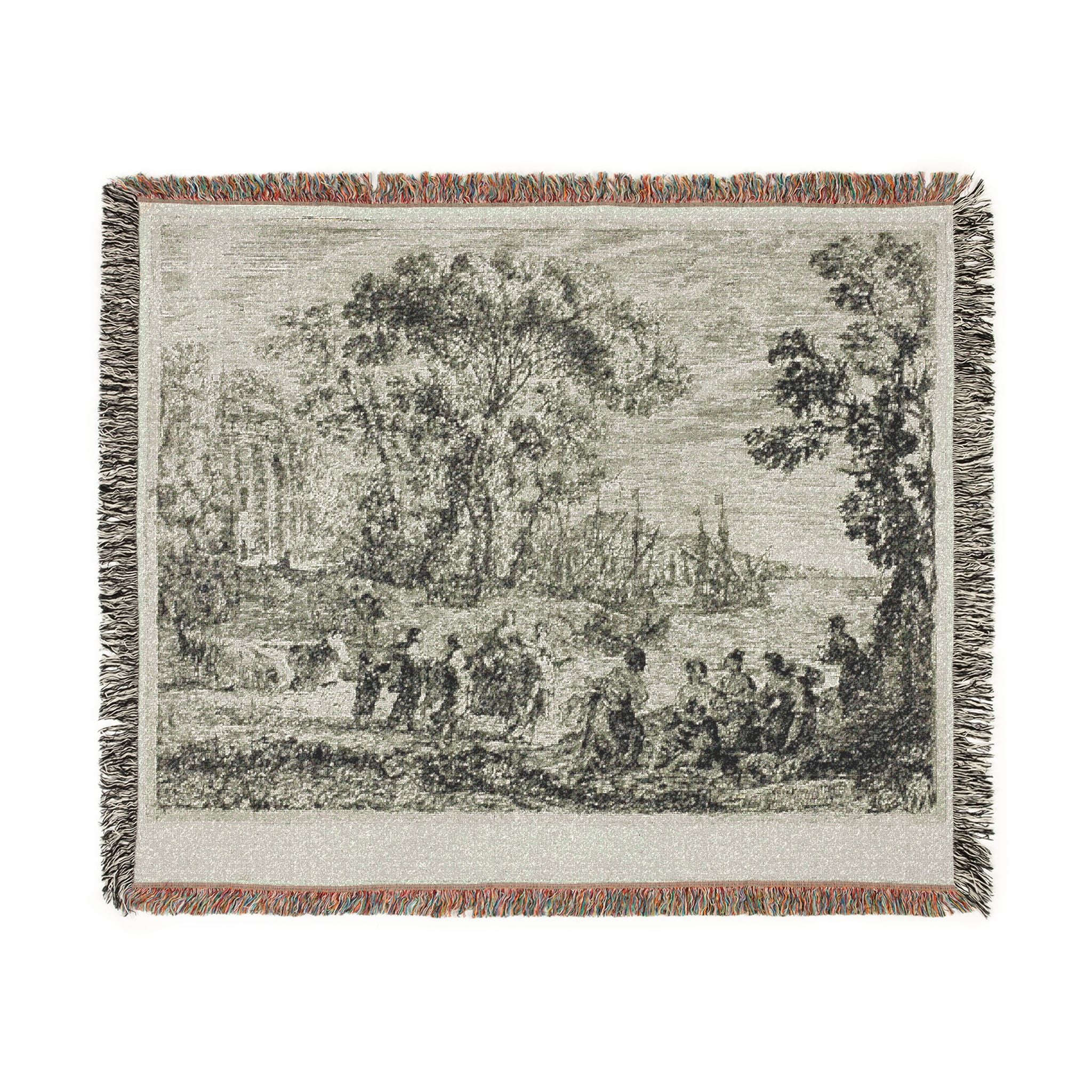 Claude Lorrain - The Rape of Europa | Woven Tapestry Blanket - Image 7